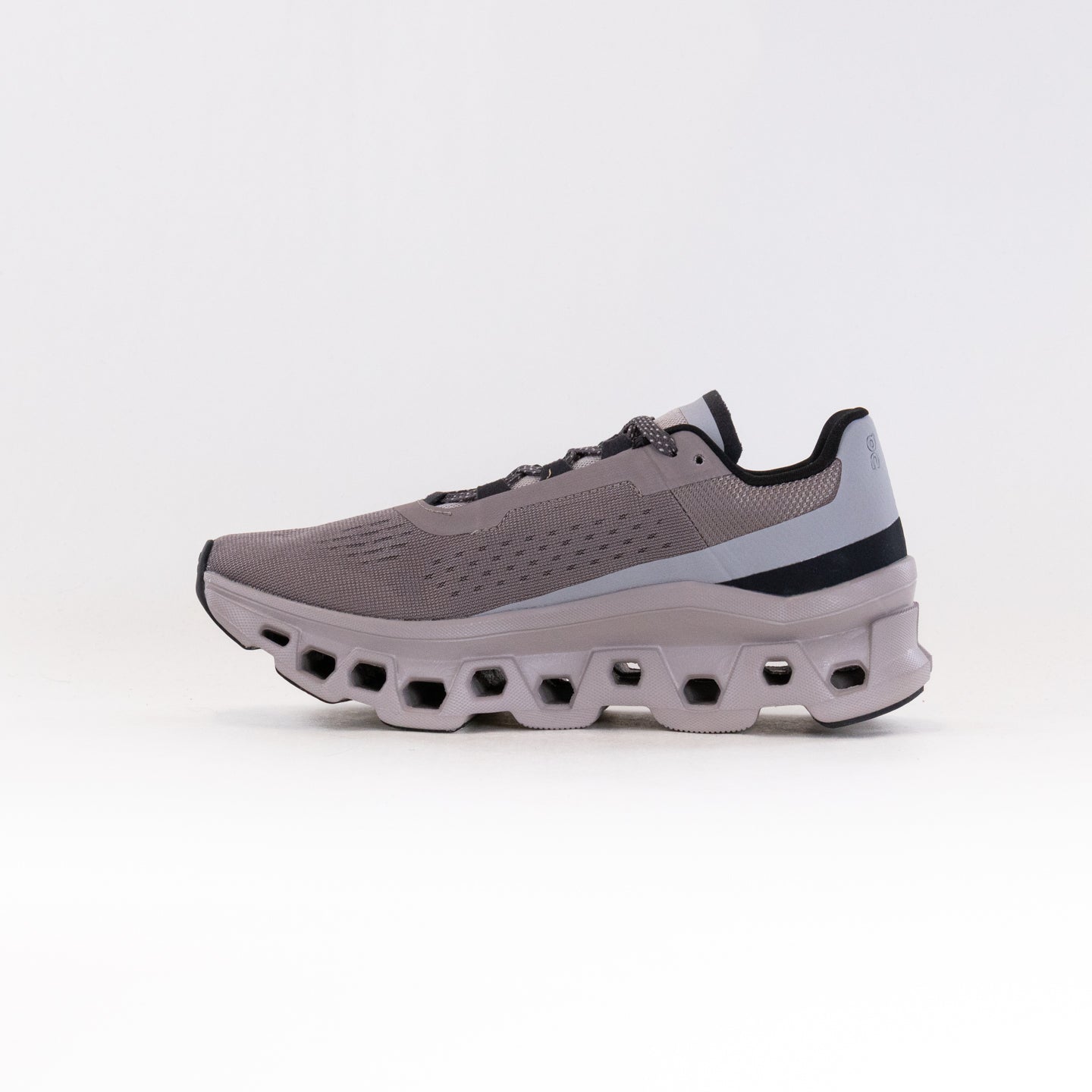 On Men's Cloudmonster Running Shoes - Cinder/Fog Colorway