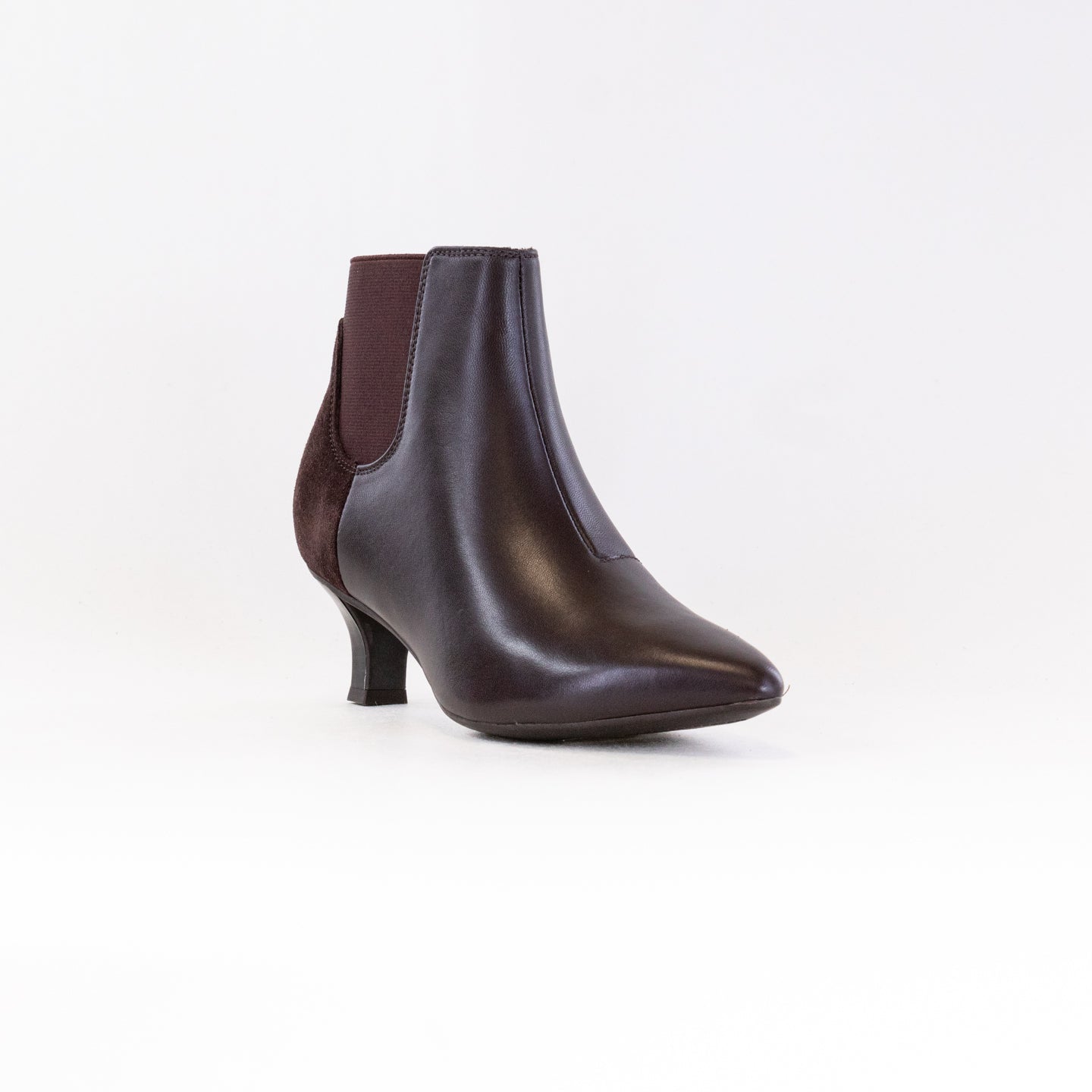 Women's Dark Brown Leather Clarks Kepley Erin Stylish Boots