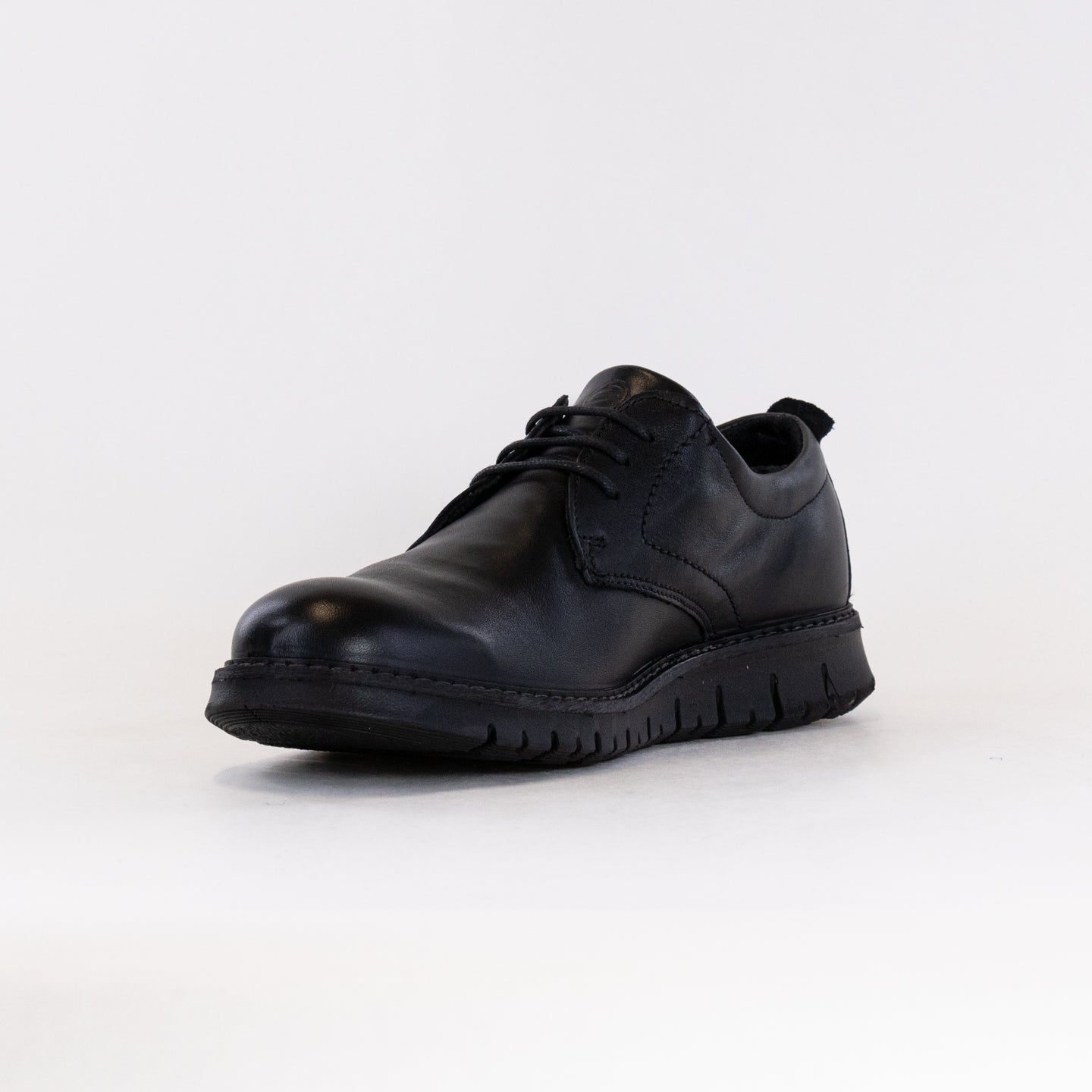 Men's Ara Leandro Black Leather Lace - up Oxford Shoes with GORE - TEX Waterproof Technology