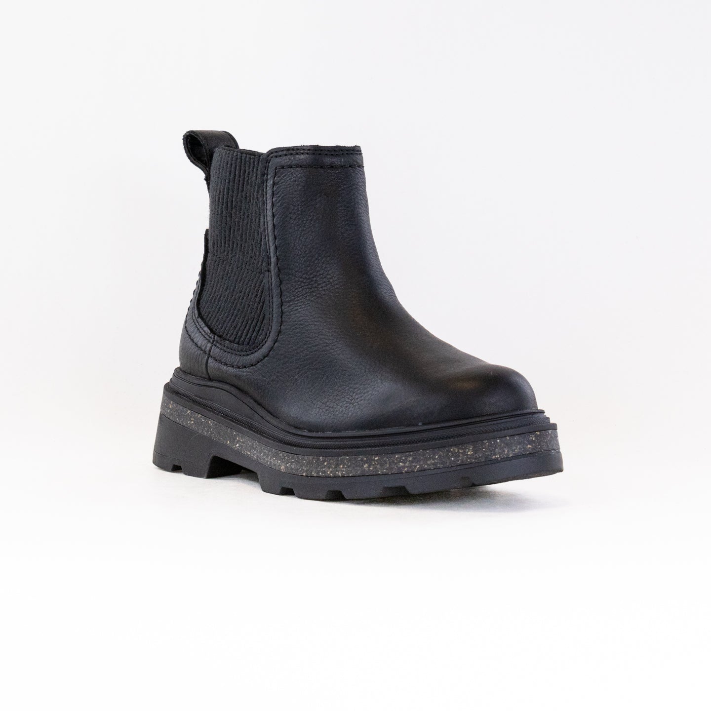 Women's Waterproof Clarks Hencroft Step Boots in Premium Black Leather