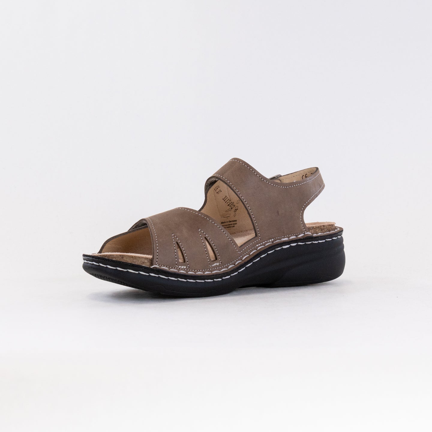 Women's Finn Comfort Barbuda Casual Sandals in Gravel Color