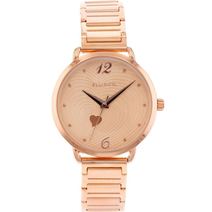 Ellis & Co Women's 'Milana' Rose Gold Plated Watch with Larger Dial