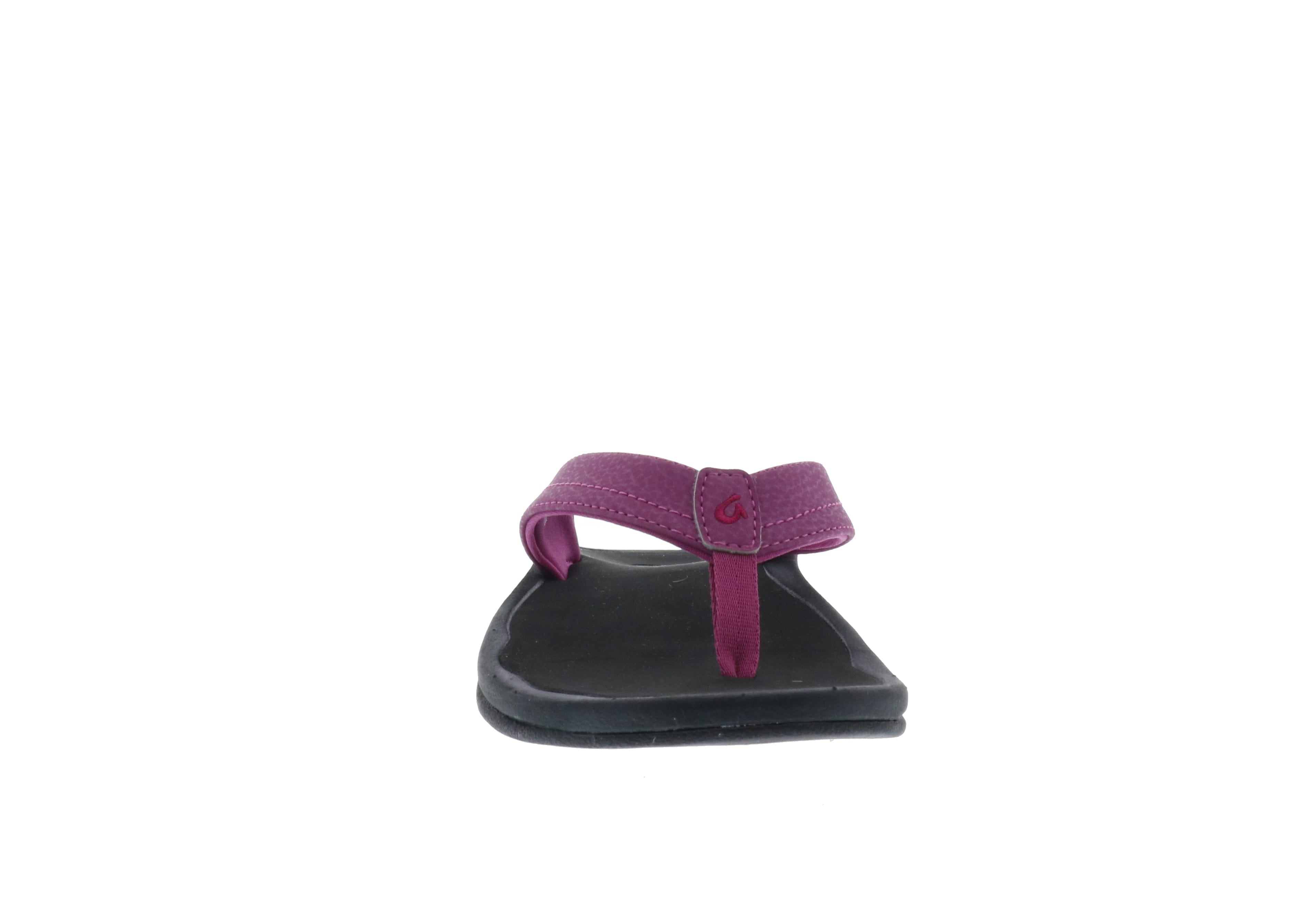 Olukai Women's 'Ohana Beach Sandals in Orchid Flower/Black