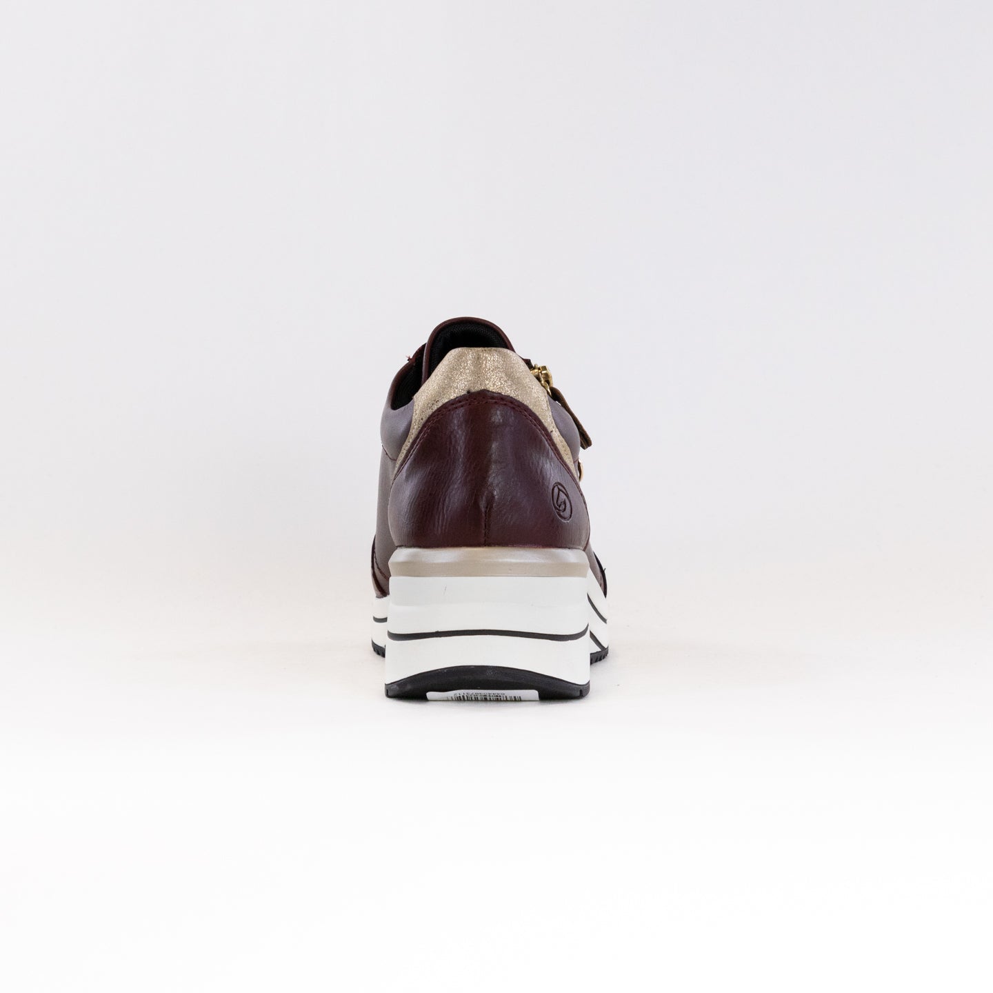 Stylish Remonte Eleni 03 Burgundy Women's Wedge Sneakers