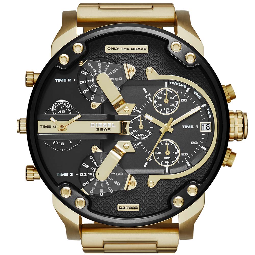Diesel Men's 2.0 Mr Daddy Gold Stainless Steel Watch DZ7333