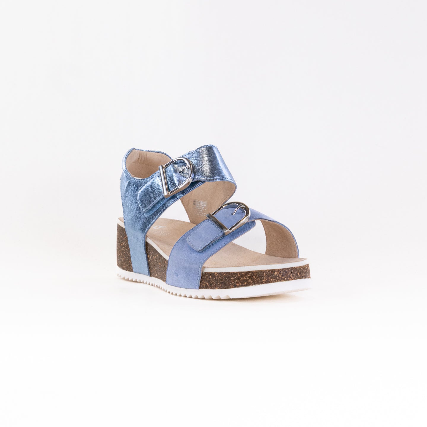 ARA Norderney Women's Elegant Sandals in Azure Blue Suede