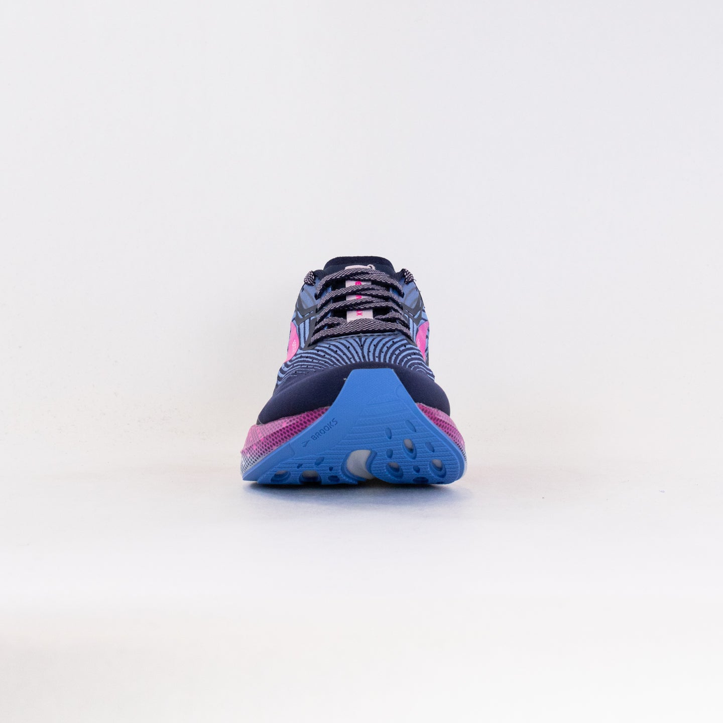 Women's Brooks Hyperion Max Road - Running Shoes in Peacoat, Marina Blue, and Pink Glo