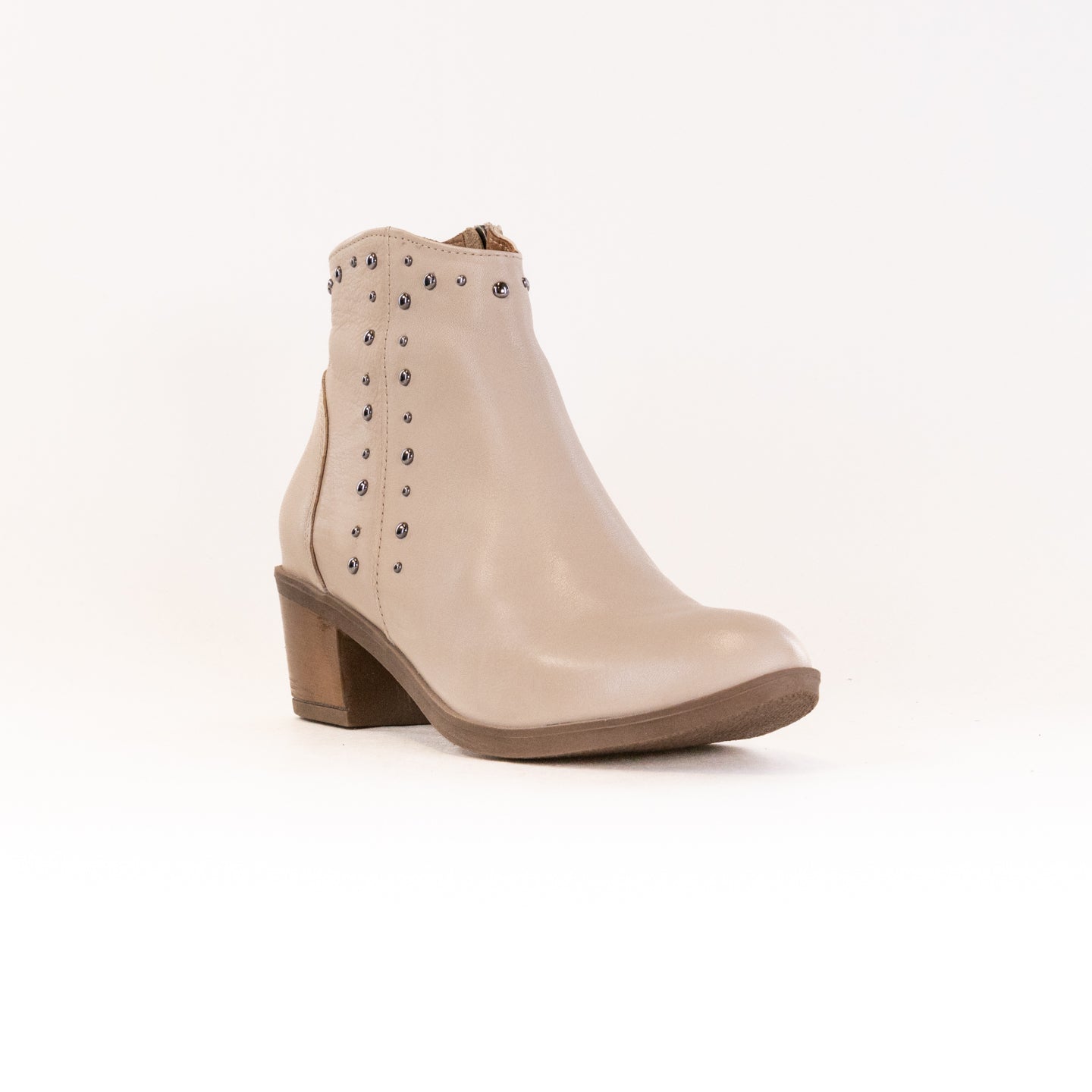 Women's Spring Step Bone Leather Wild West-Inspired Booties