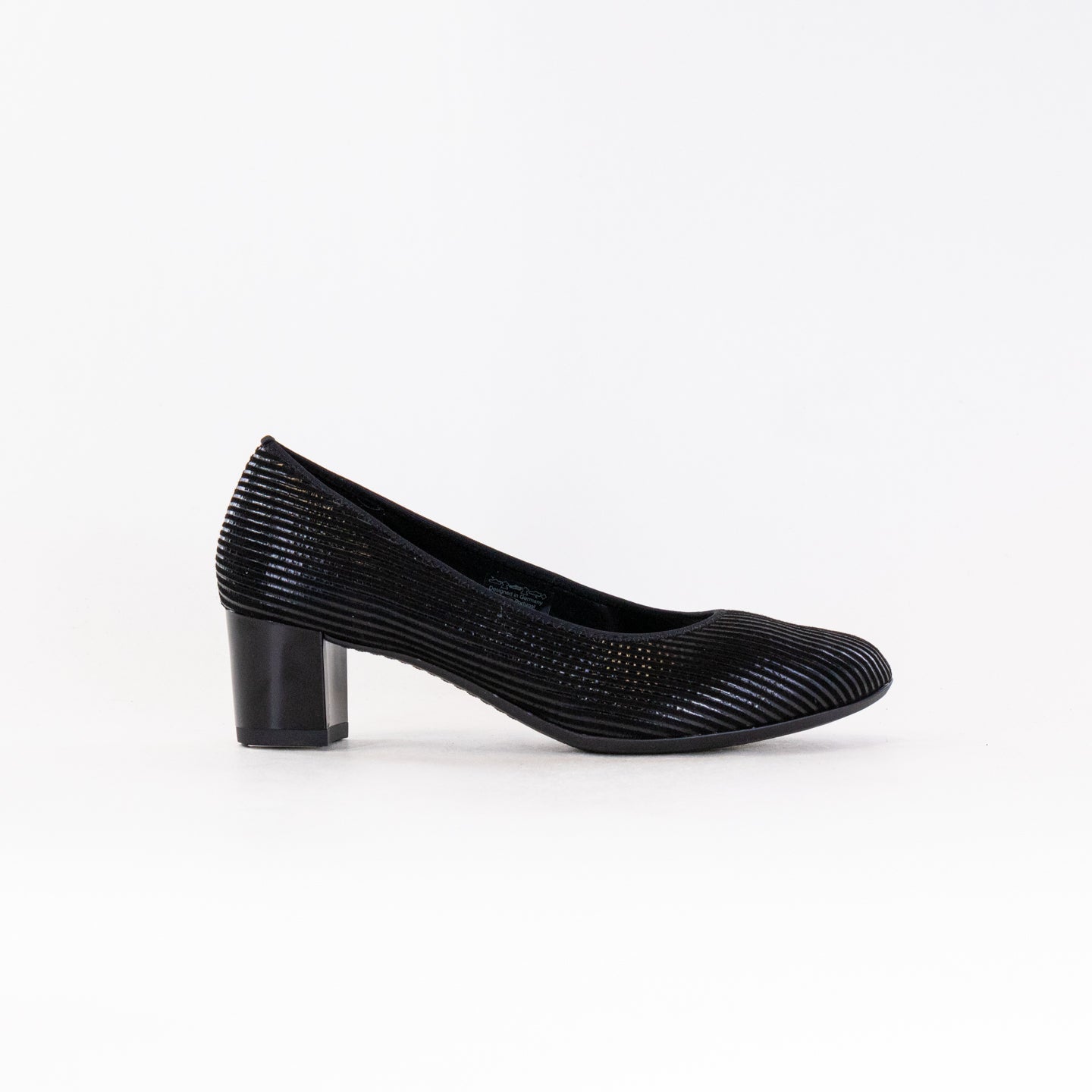 Women's Ara Kendall Black Metallic Comfortable Pumps