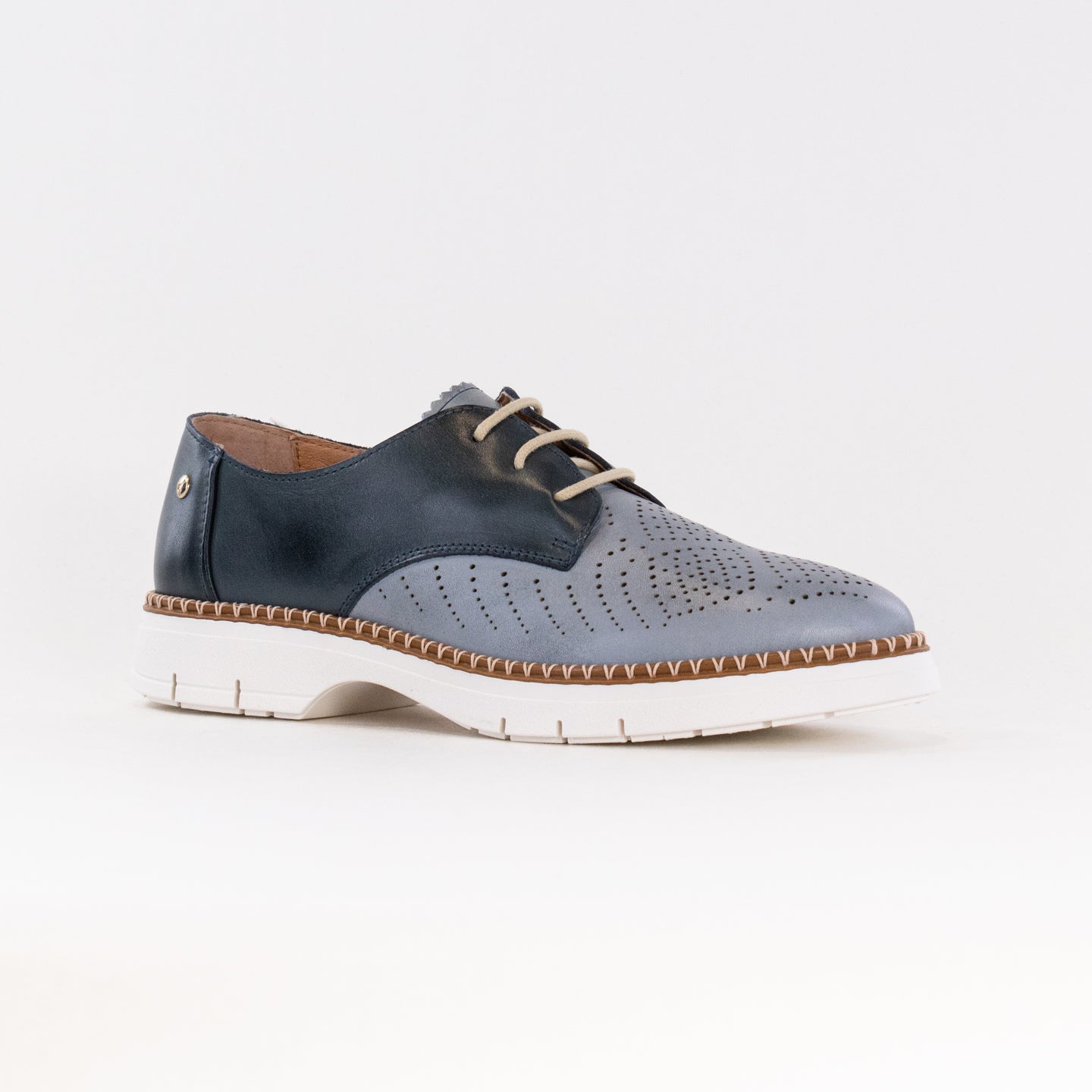 Pikolinos Women's Casual Denim - Style Henares W1A - 4816C1 Calfskin Leather Lace - Up Dress Shoes