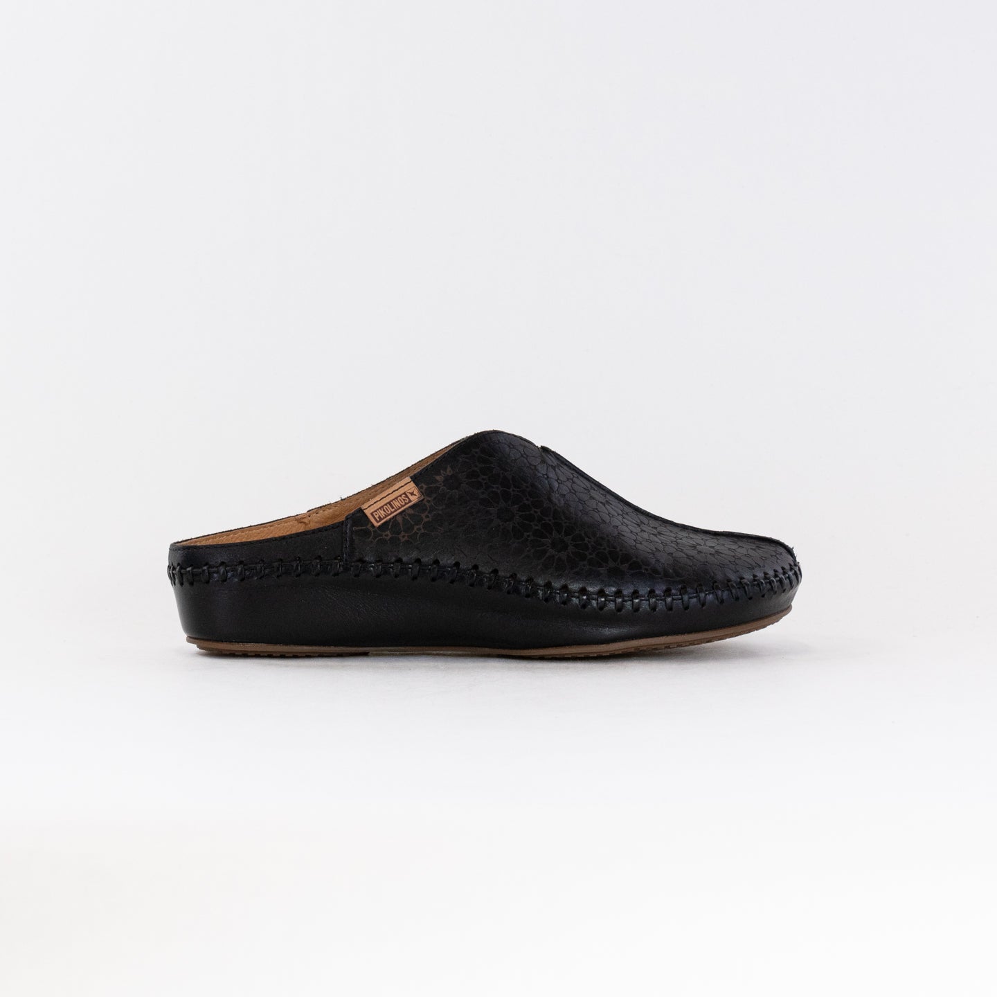 Stylish Black Women's Pikolinos P. Vallarta 655-0808 Leather Open Back Clogs