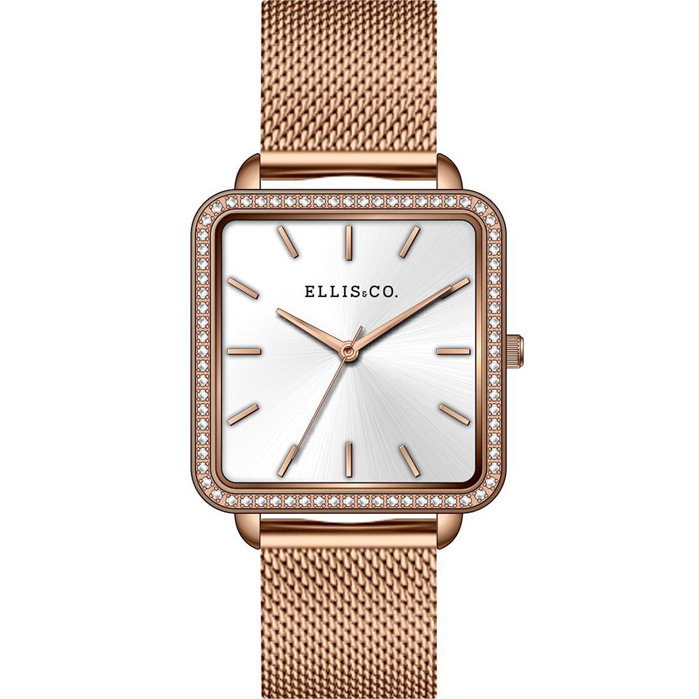 Ellis & Co Carly Stainless Steel Elegant Women's Timepiece