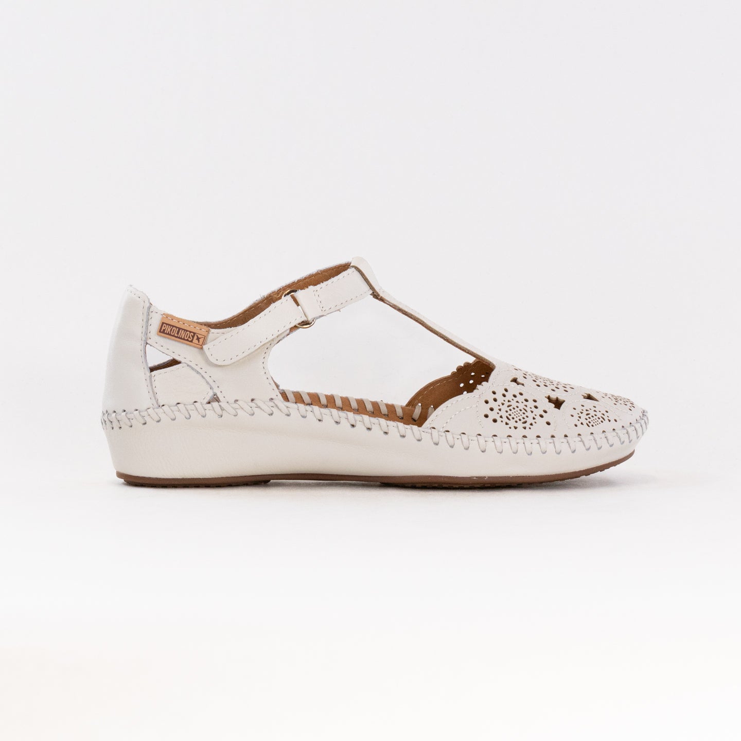 Pikolinos Women's P. Vallarta 655 - 0734 Sandals in Cream - Colored Calfskin Leather