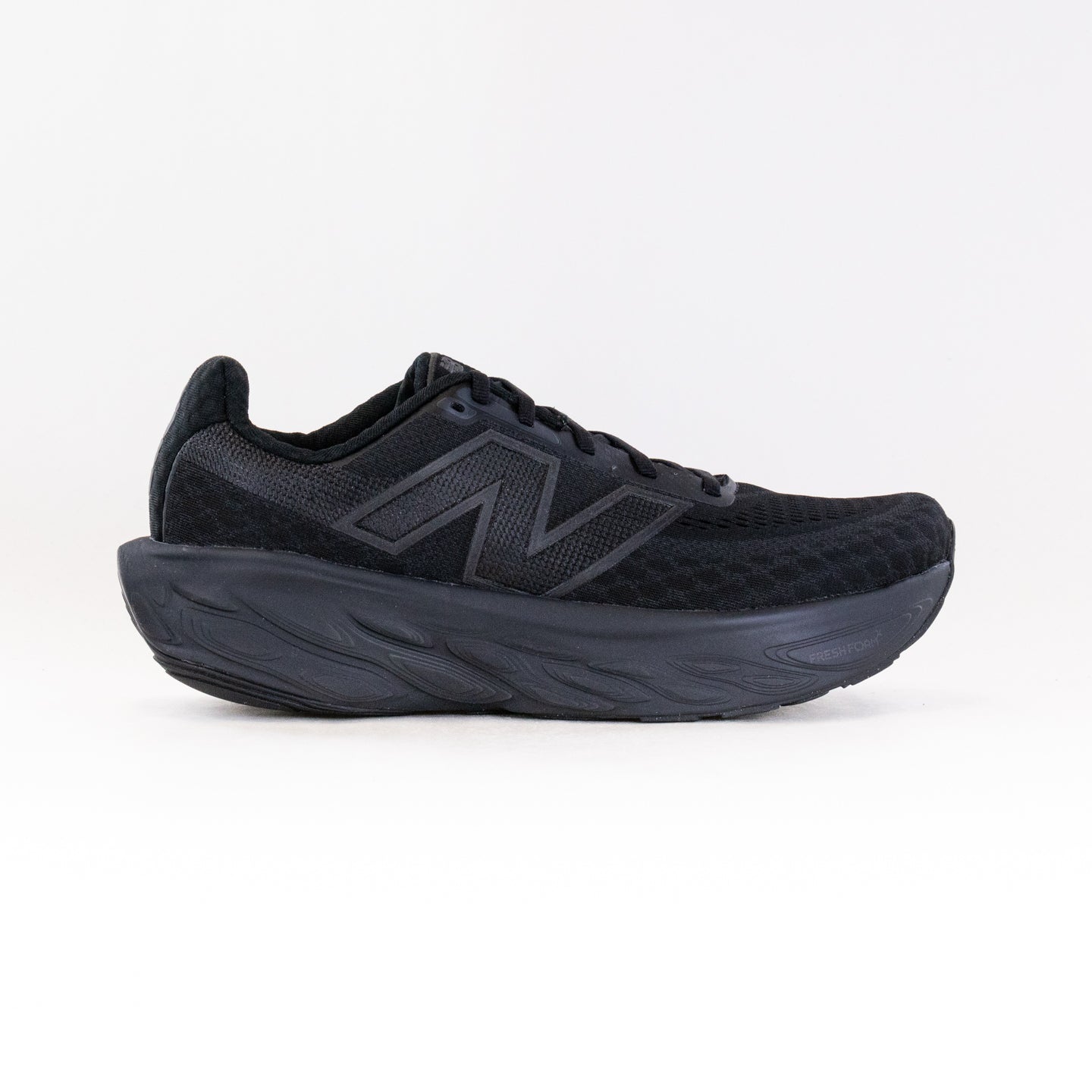 Men's New Balance 1080V14 Running Shoes - Black with Black Metallic and Phantom Colorway