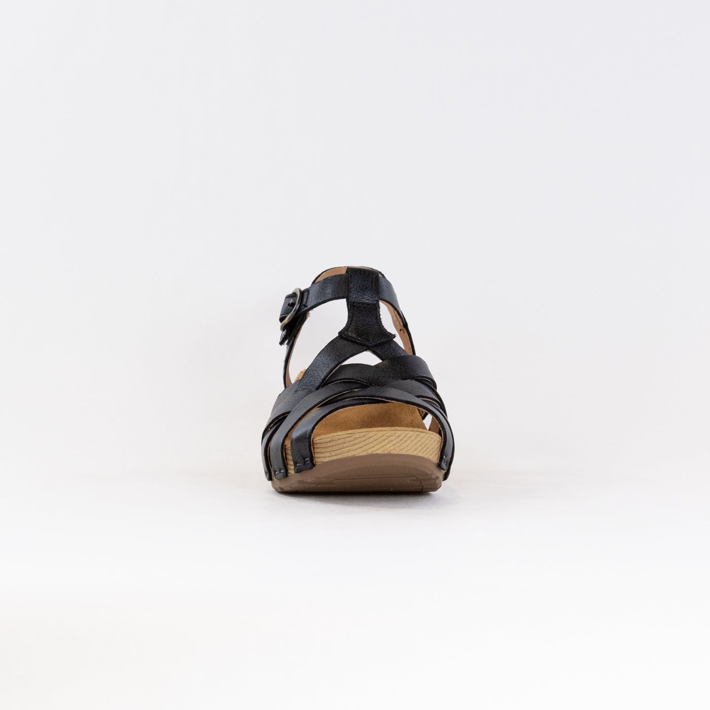 Dansko Women's Tinley Black Burnished Milled Leather Summer Sandals