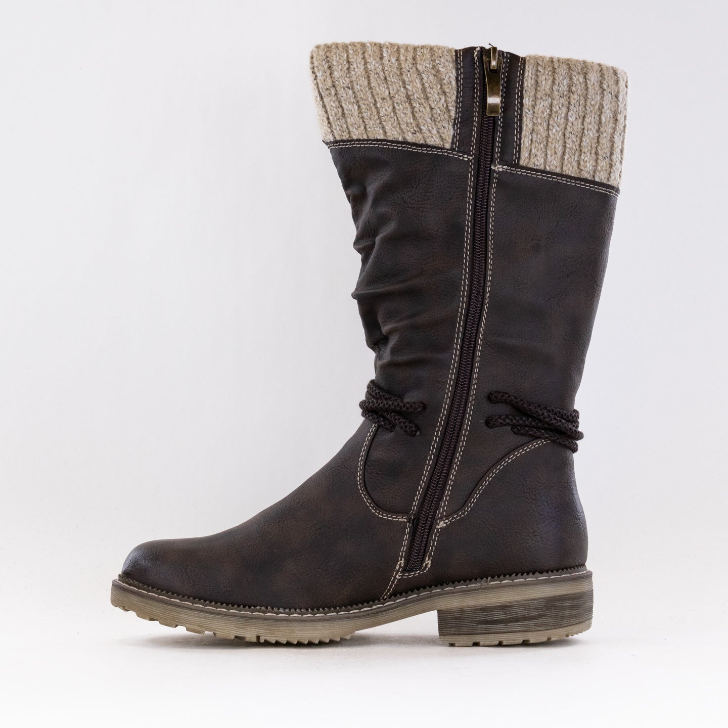 Women's Dark Brown Spring Step Acaphine Water-Resistant Boots