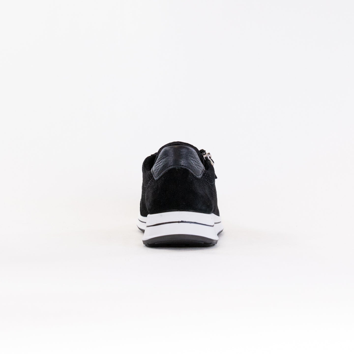 ARA Women's Oleanna Side Zip Lace Sneakers - Classic Black