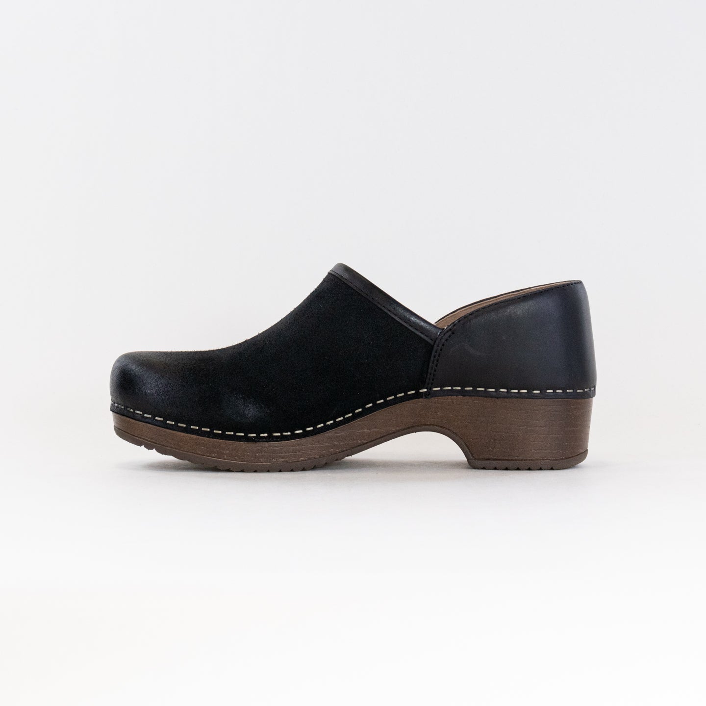 Dansko Women's Brenna Slip-On Shoes in Black Burnished Suede