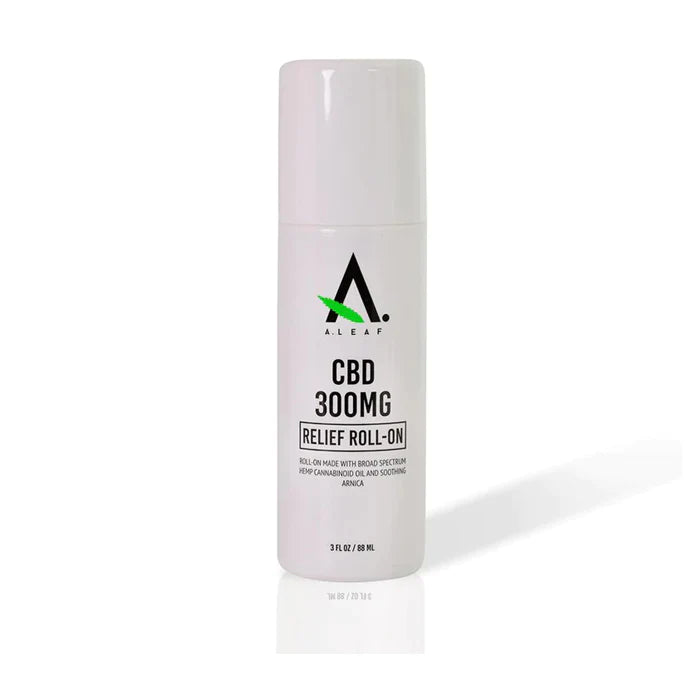 300mg 3 FL Oz All - Natural A.leaf CBD Relief Roll - On for Pain