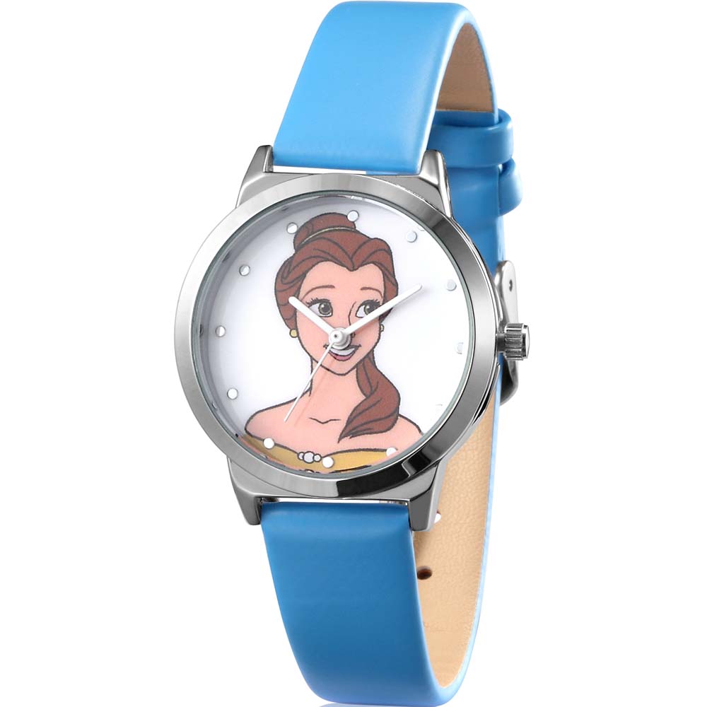 Disney Inspired Blue Strap Watch Featuring Belle from Beauty & The Beast