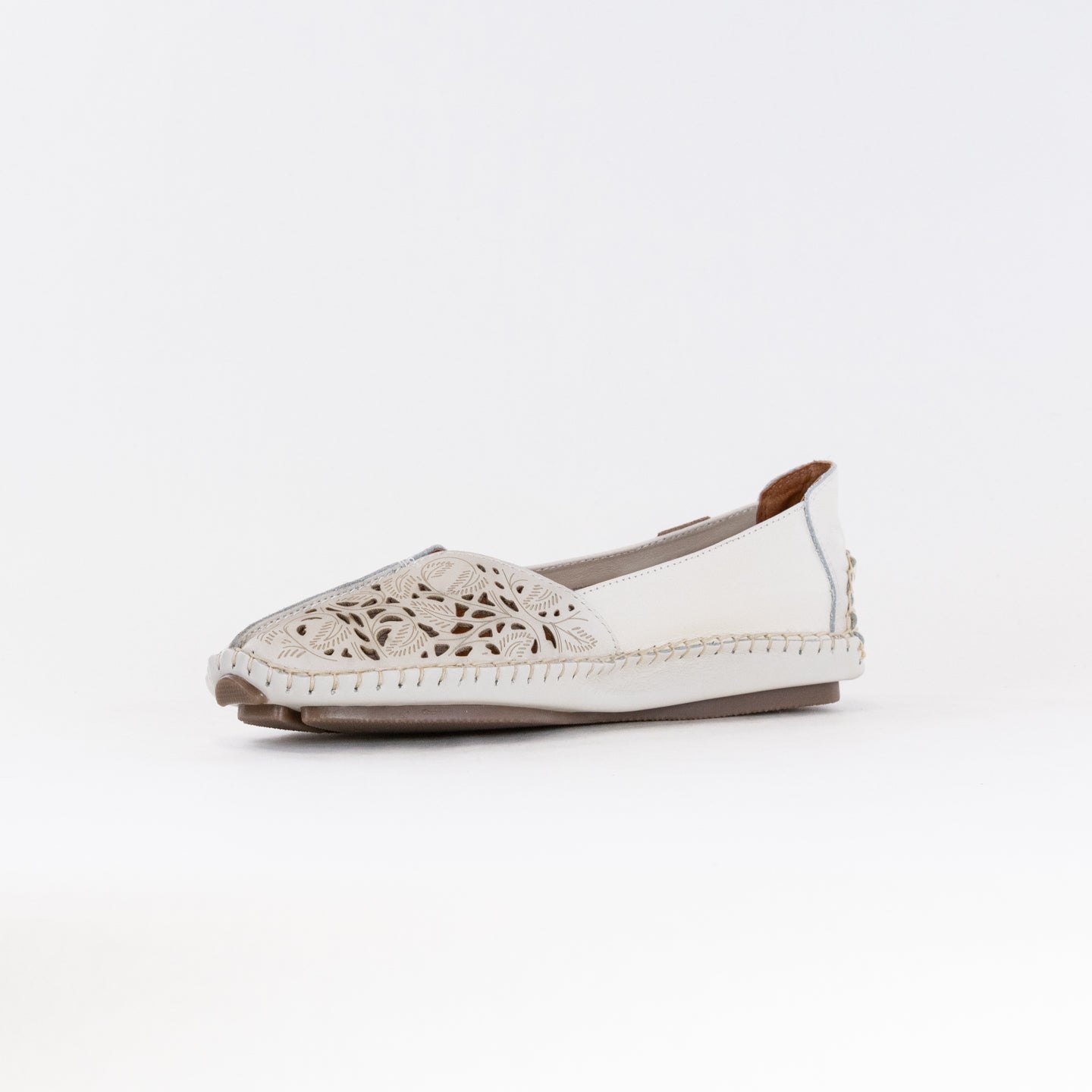 Pikolinos Women's Nata Jerez 578-4976 Punched Leather Slipper Loafers
