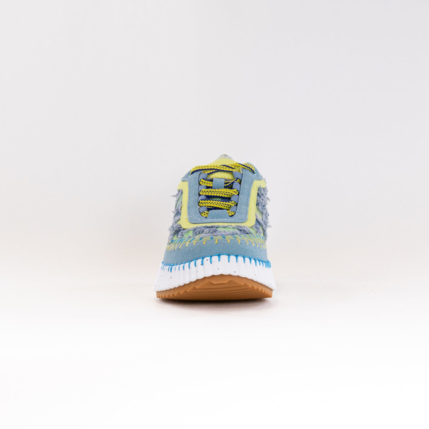 Gelato Women's Stella Platform Sneakers in Denim/Lime