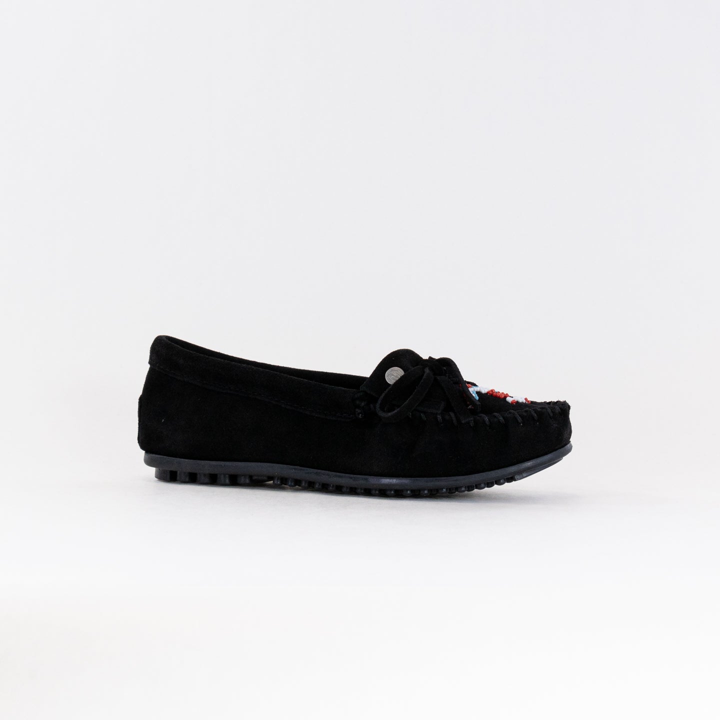 Minnetonka Women's Black Thunderbird Animikii Moccasin Shoes