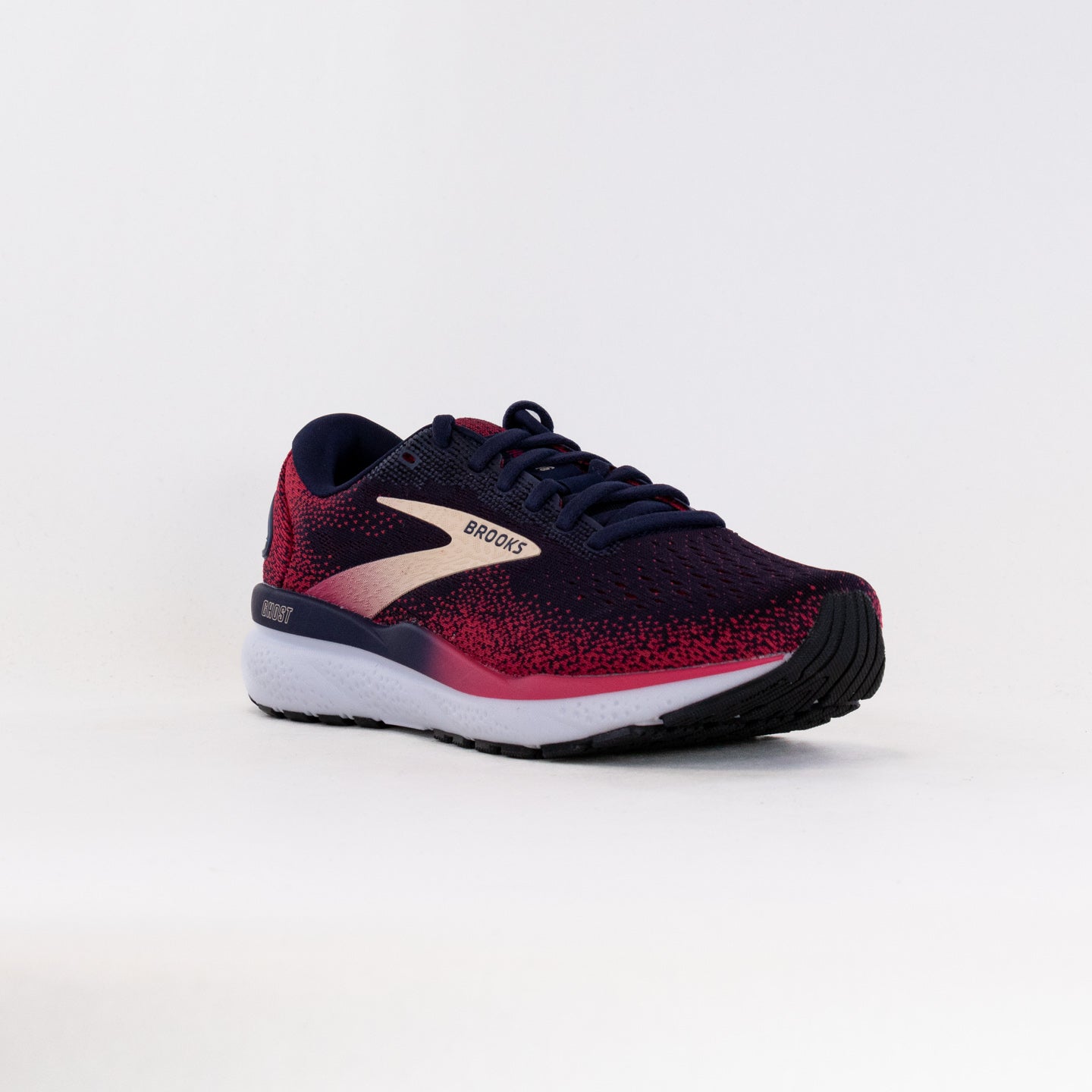 Women's Brooks Ghost 16 Running Shoes in Peacoat, Raspberry & Apricot