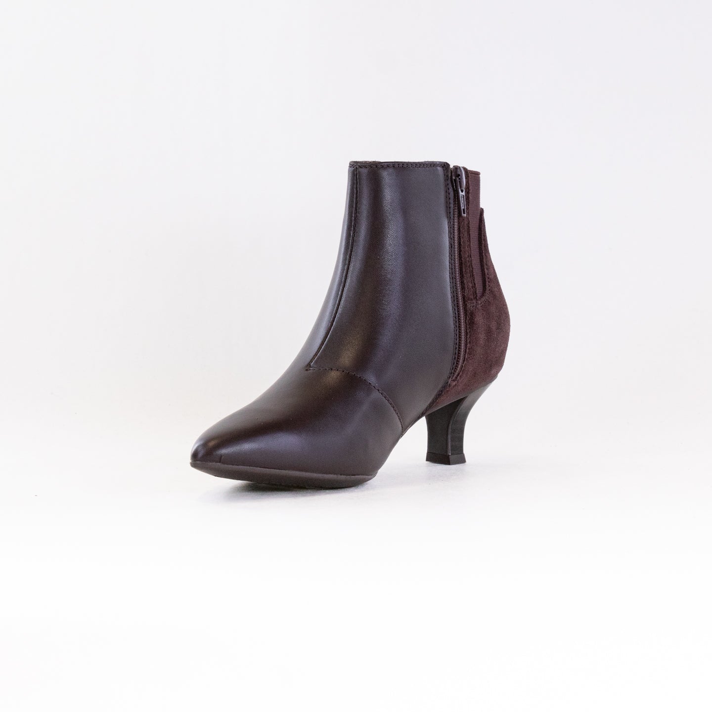 Women's Dark Brown Leather Clarks Kepley Erin Stylish Boots