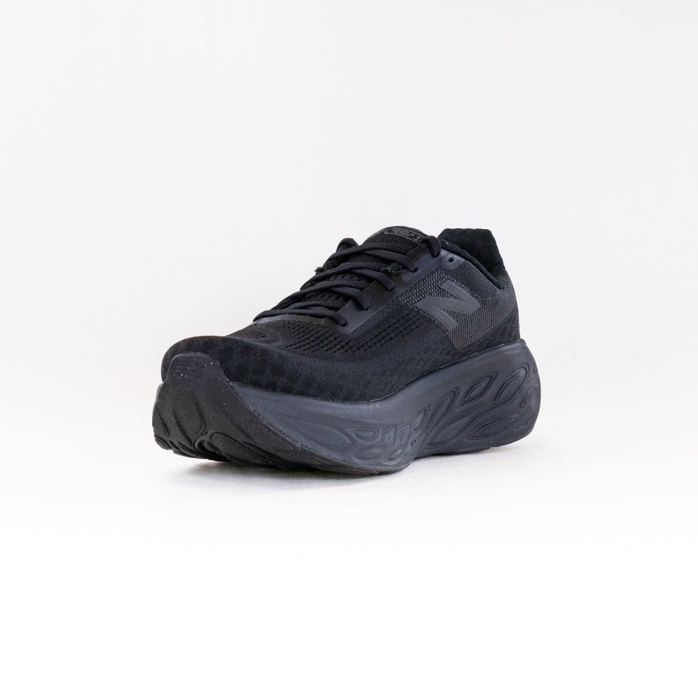 Men's New Balance 1080V14 Running Shoes - Black with Black Metallic and Phantom Colorway