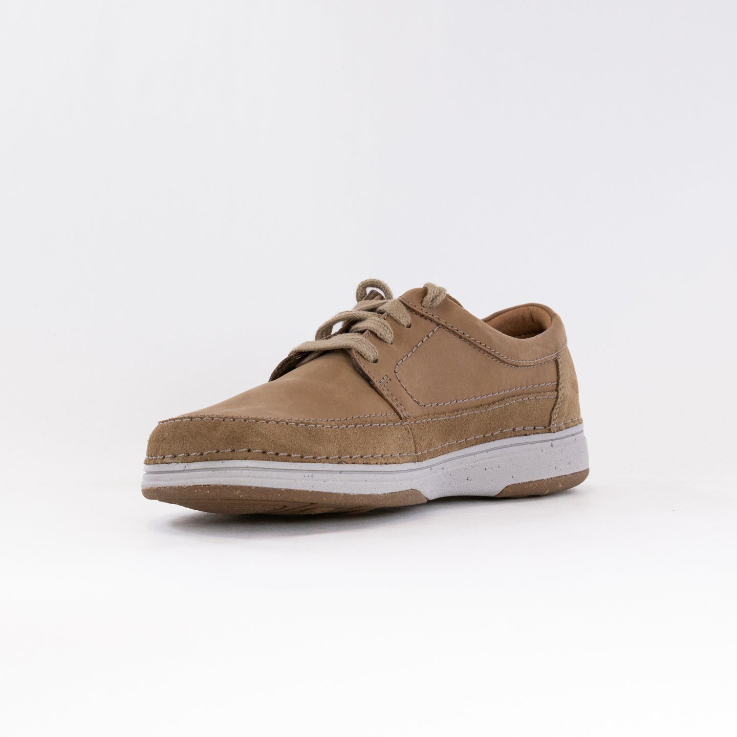 Men's Clarks Nature 5 Lo - Stylish Dark Sand Leather Shoes