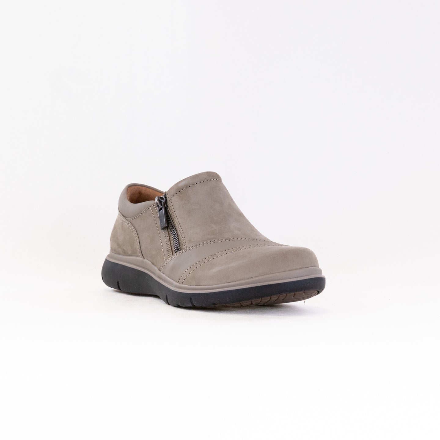 Clarks Women's Certina Pure - Durable Stone Nubuck Casual Shoes