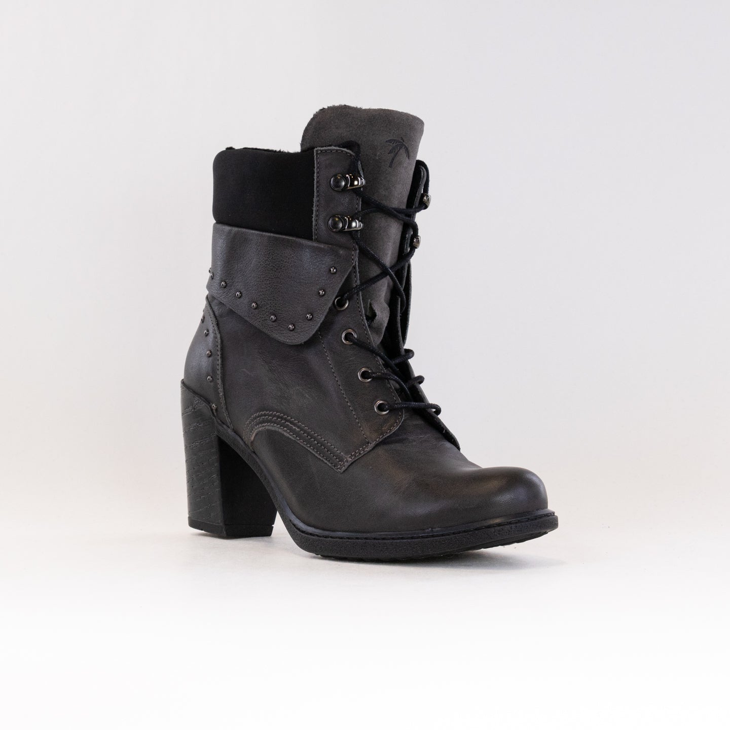 Stylish Women's Slate Dromedaris Gilly Lace - Up Boots