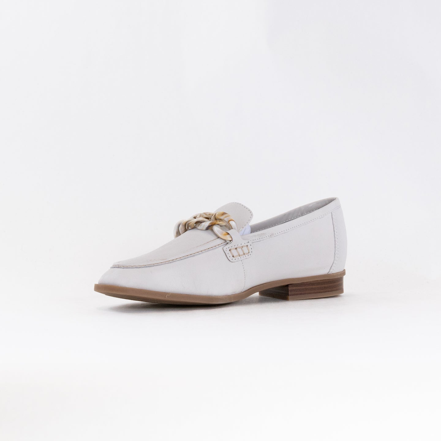 Clarks Women's Sarafyna Iris White Leather Casual Dress Loafer Shoes