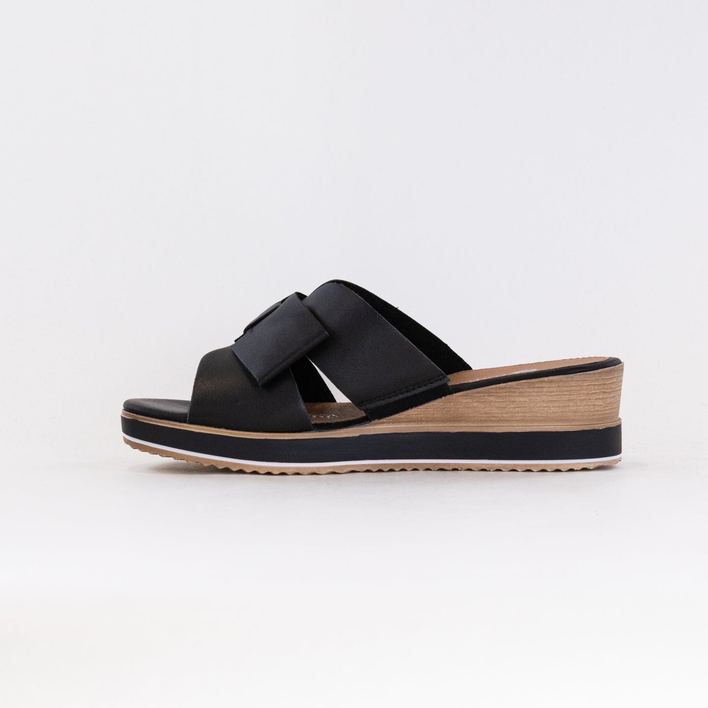 Remonte Jerilyn 56 Women's Black Comfort Sandals with Wedge Heel
