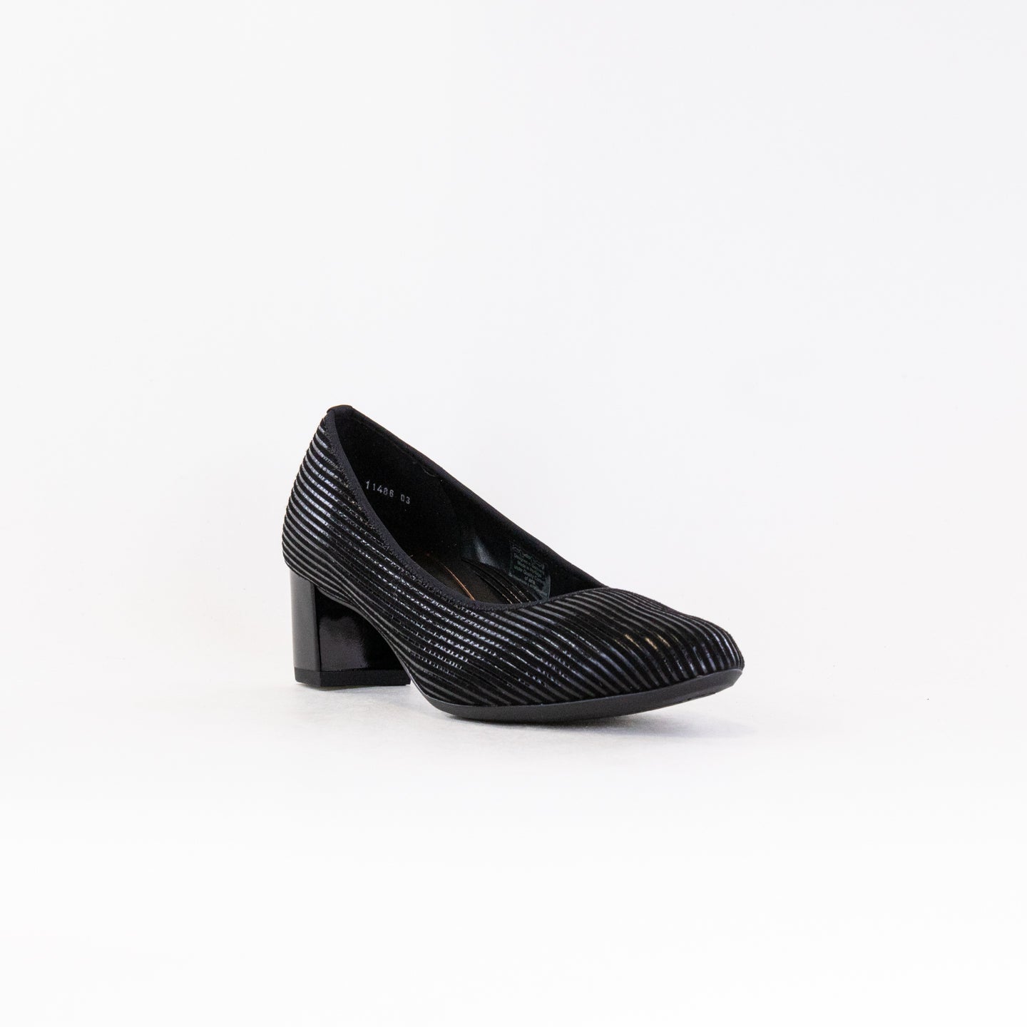 Women's Ara Kendall Black Metallic Comfortable Pumps