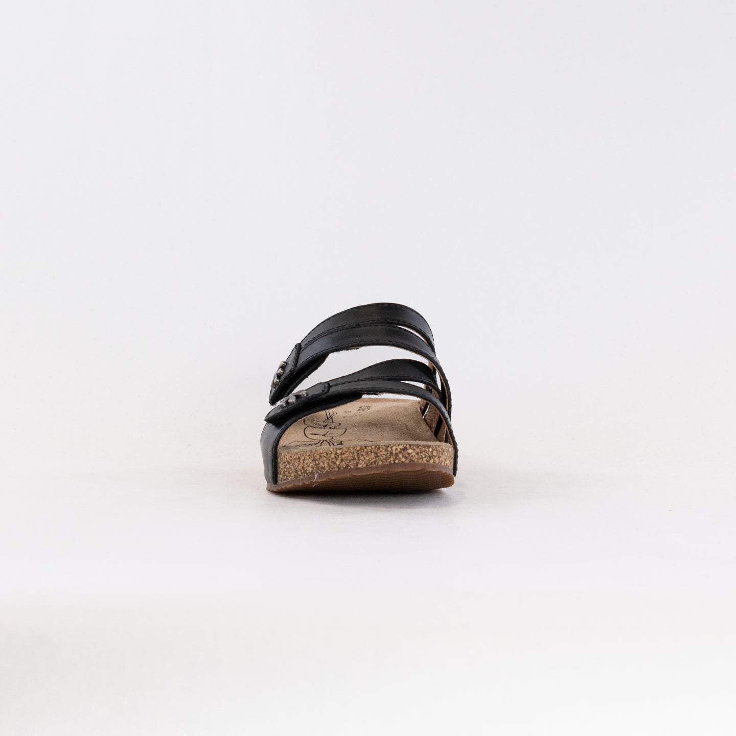 Josef Seibel Women's Stylish Black Tonga 82 Double - Adjustable Slides