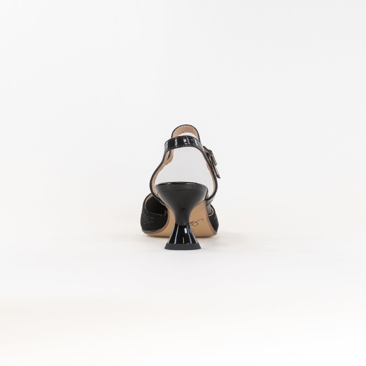 Stylish Spring Step Delicate Women's Black Kitten Heels