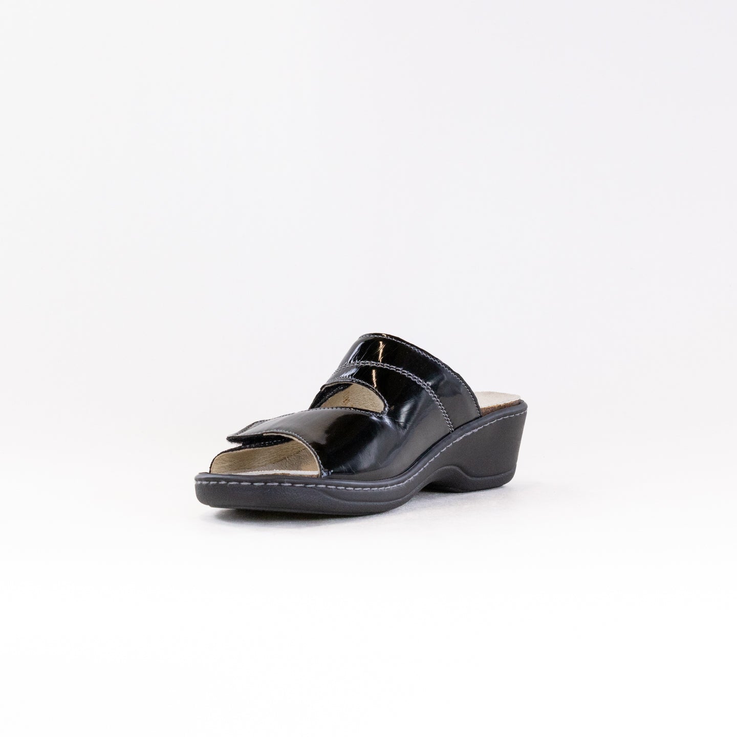 Fidelio Soft Line 225001 Women's Black Leather Comfortable Footwear