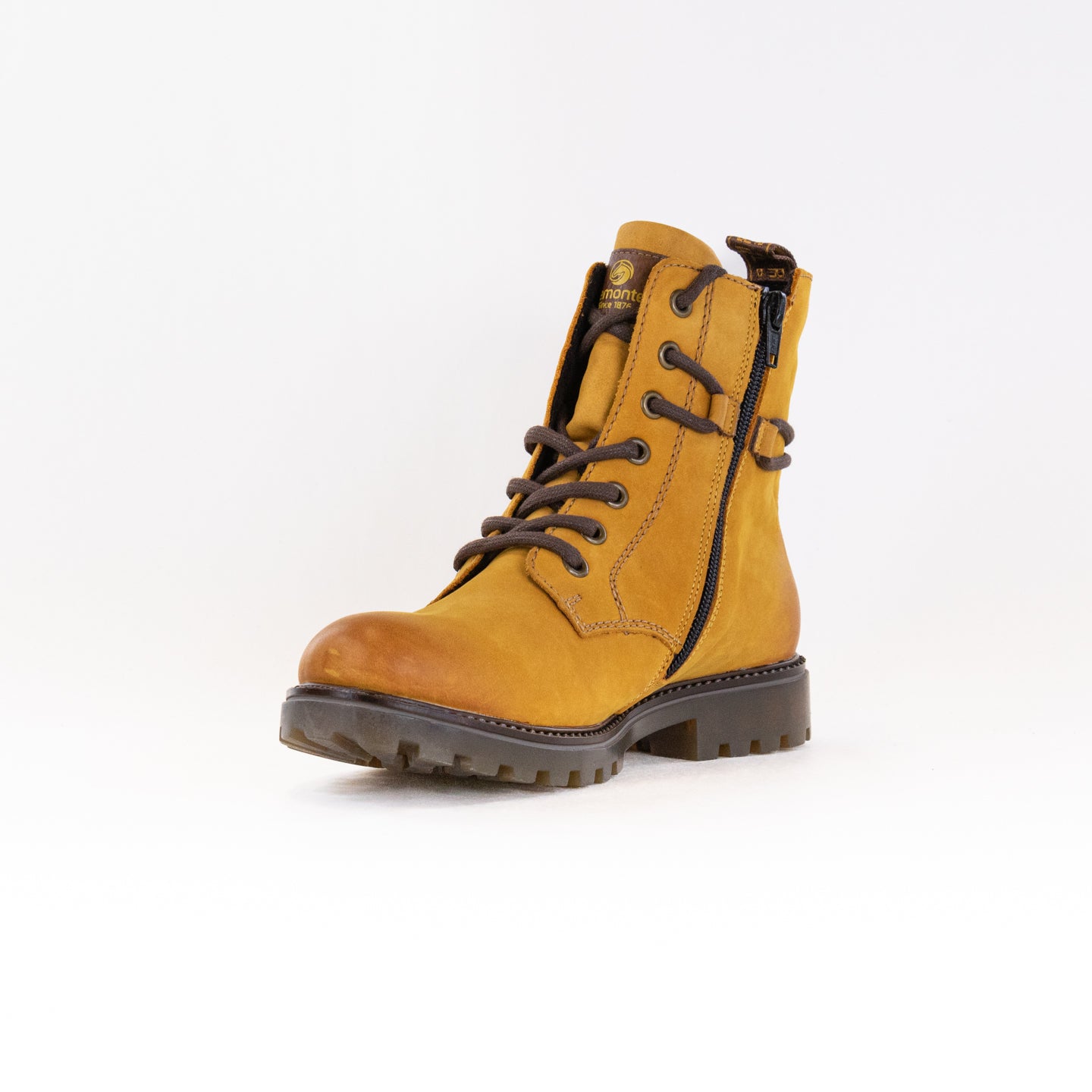 Remonte Women's D8473-68 Yellow Lug Bottom Booties
