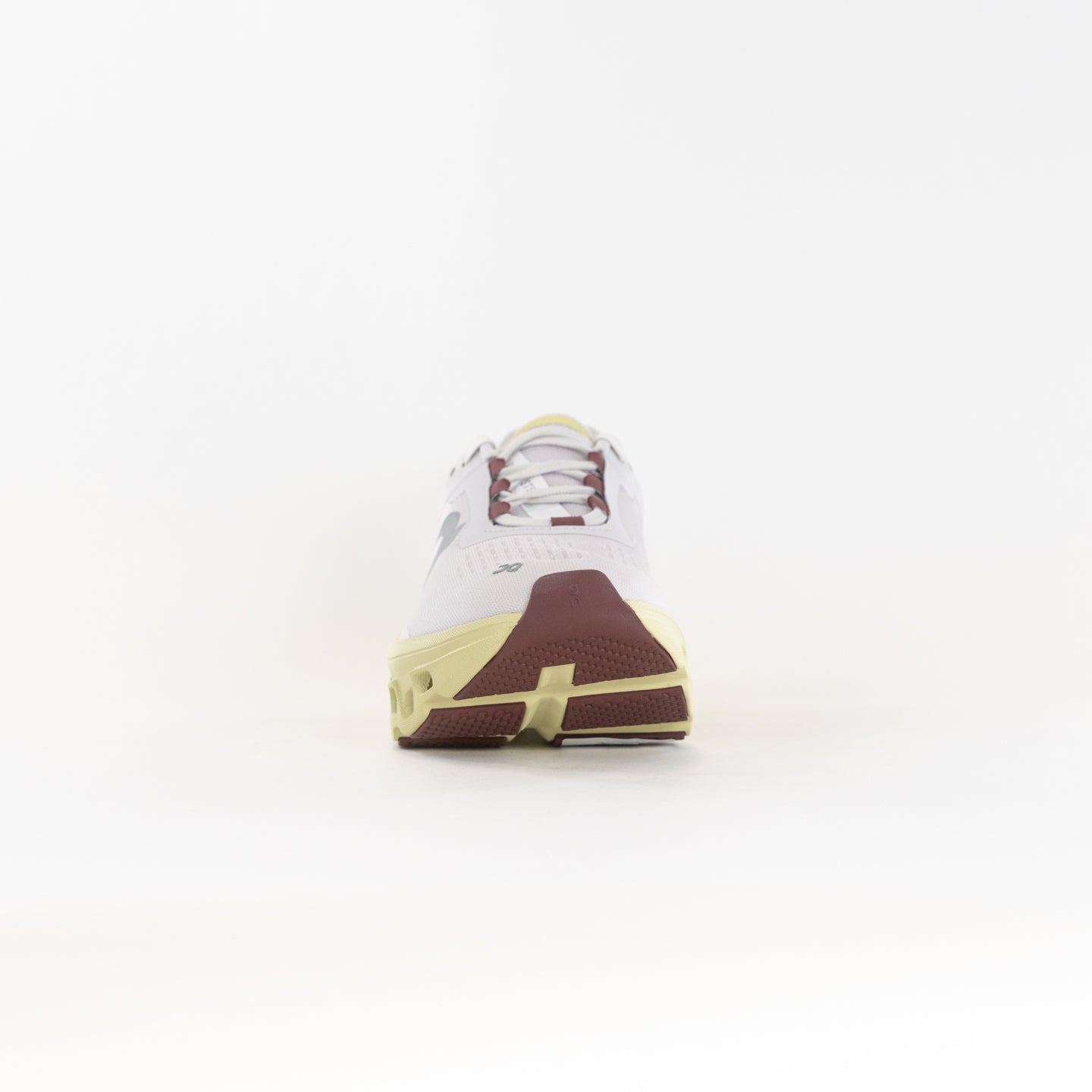 On Women's Cloudmonster Running Shoes - Frost/Acacia Color