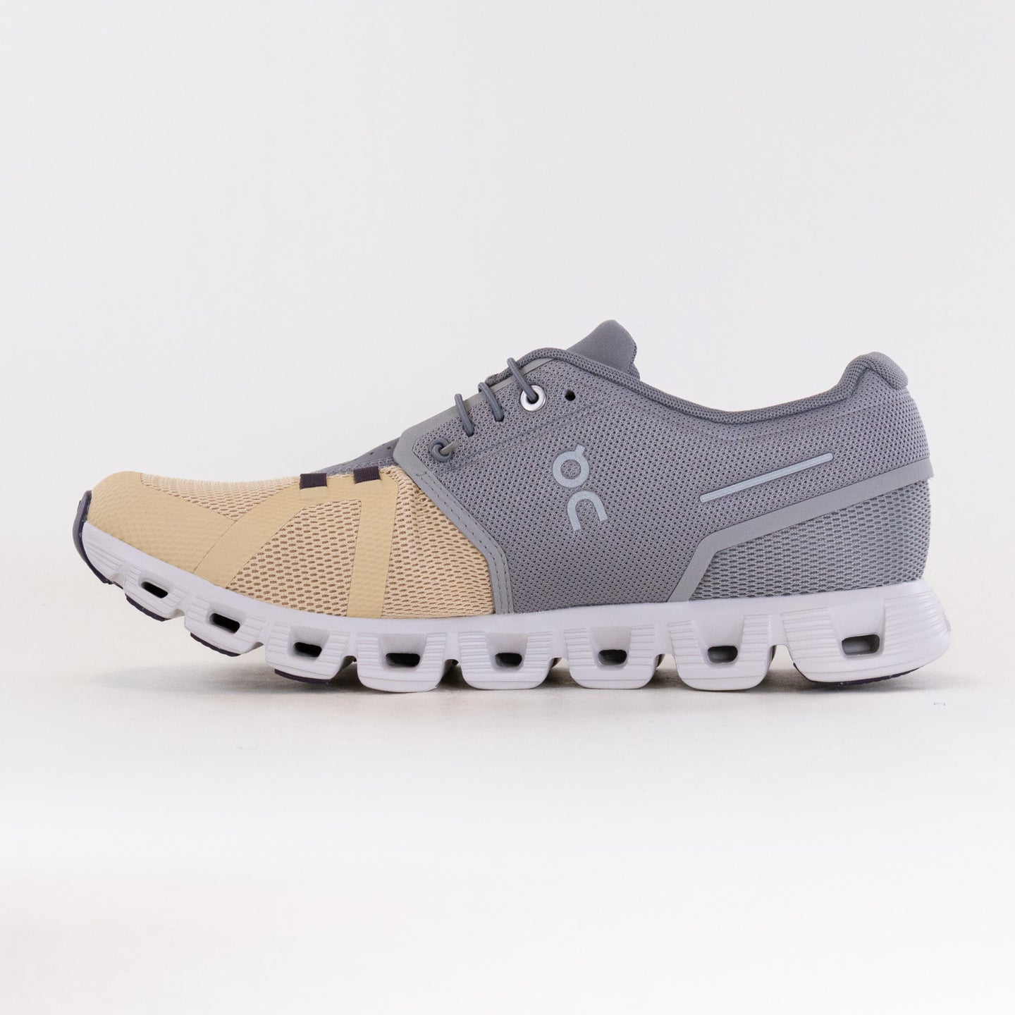 Men's On Cloud 5 Running Shoes in Fog/Savannah Color