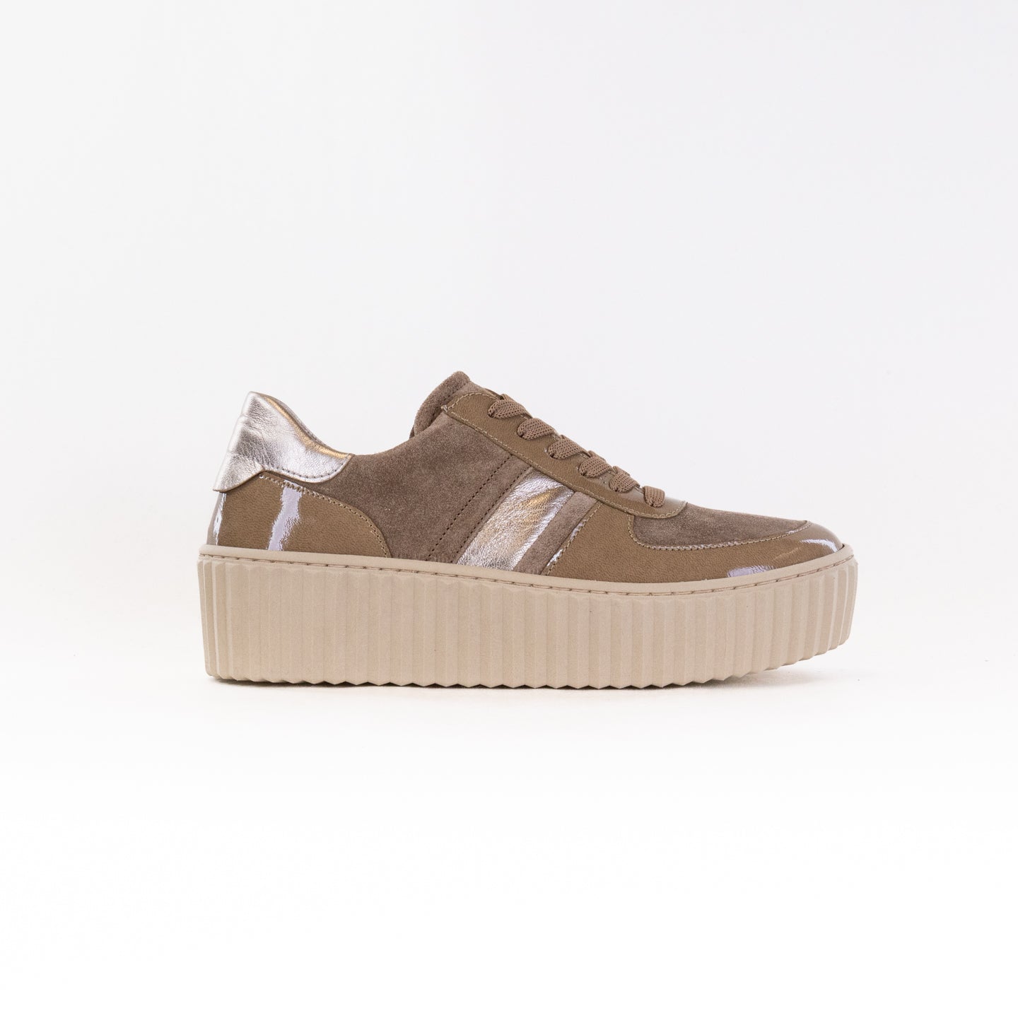 Gabor Women's Taupe Combination 53.203.14 Casual Sneakers