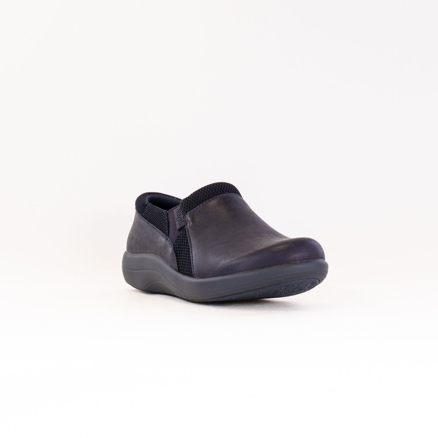 Women's Alegria Duette Slip-On Casual Vegan Shoes - Swirl Wind/Navy Color Scheme
