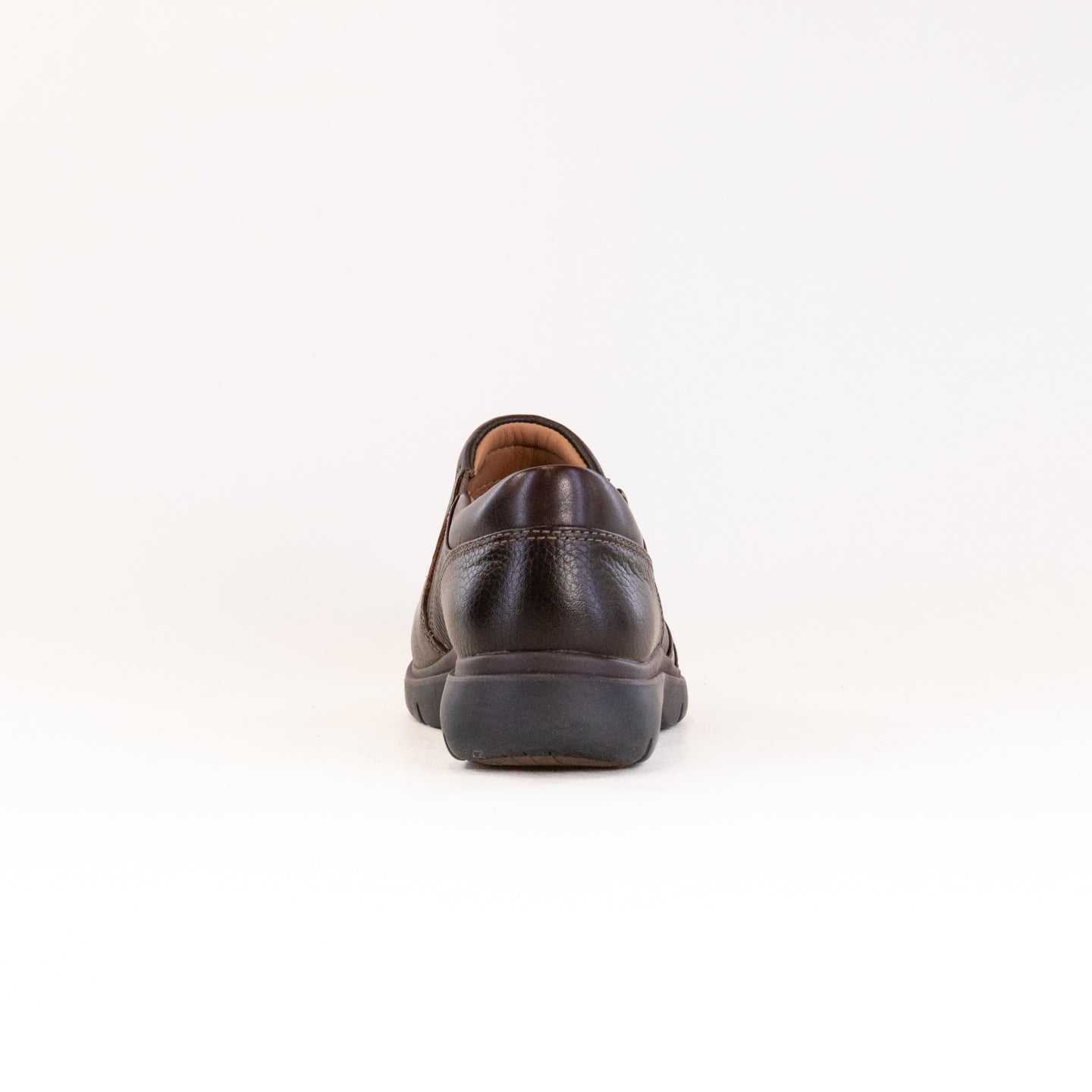 Clarks Women's Certina Pure - Stylish Dark Brown Leather Casual Shoes