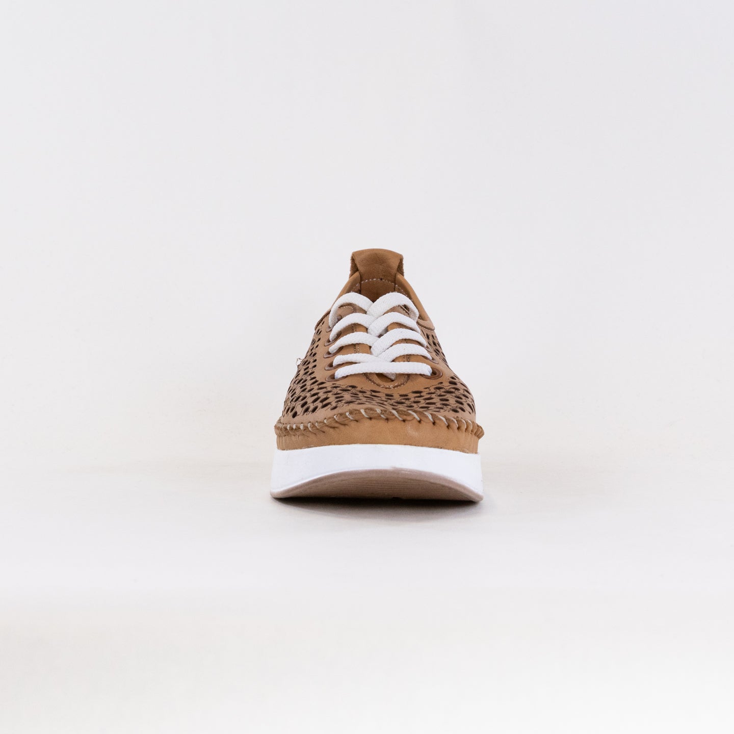 Spring Step Women's Youlanda Perforated Wedge Sneakers - Tan