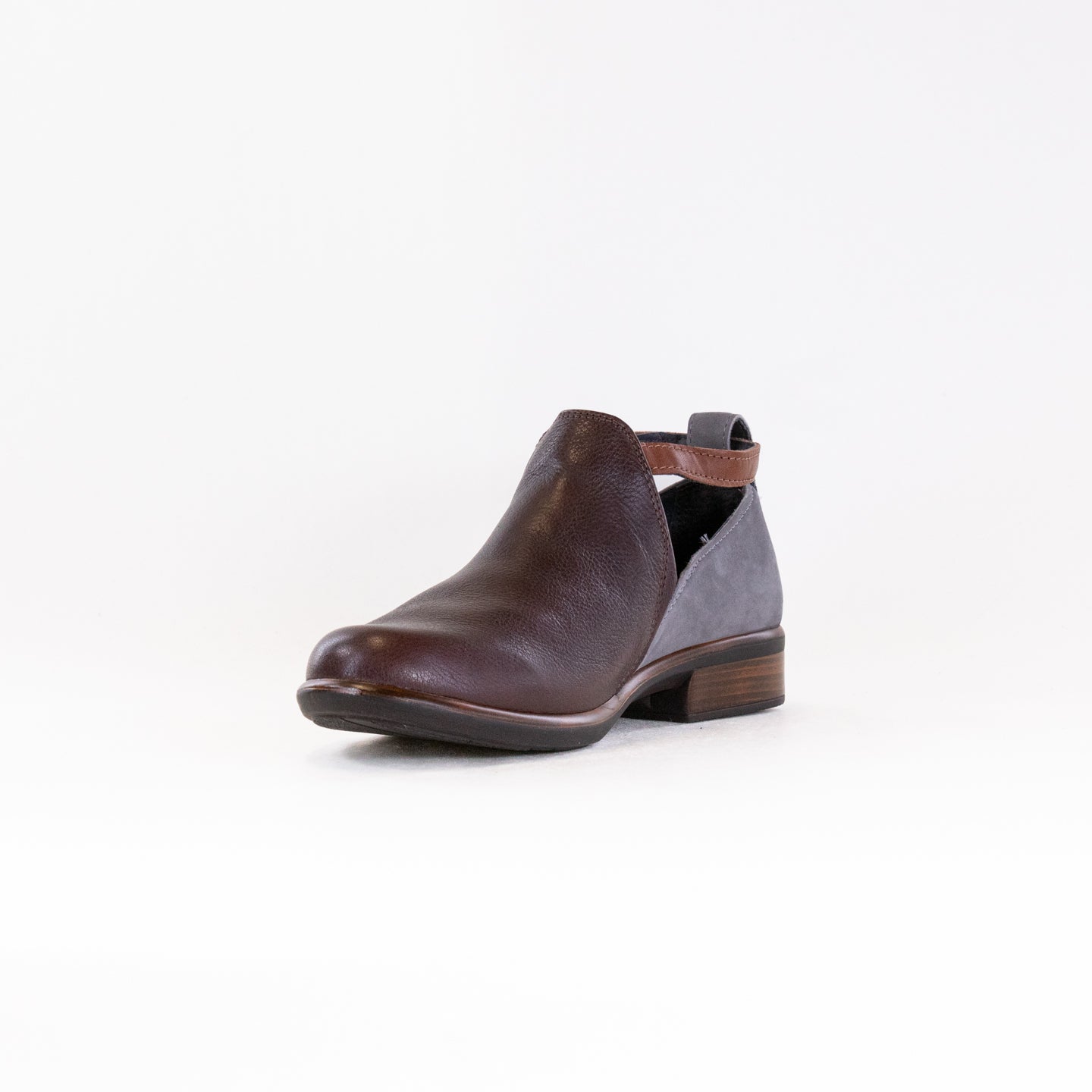 Naot Women's Kamsin Booties in Soft Brown, Grey Smoke, and Chestnut Colors