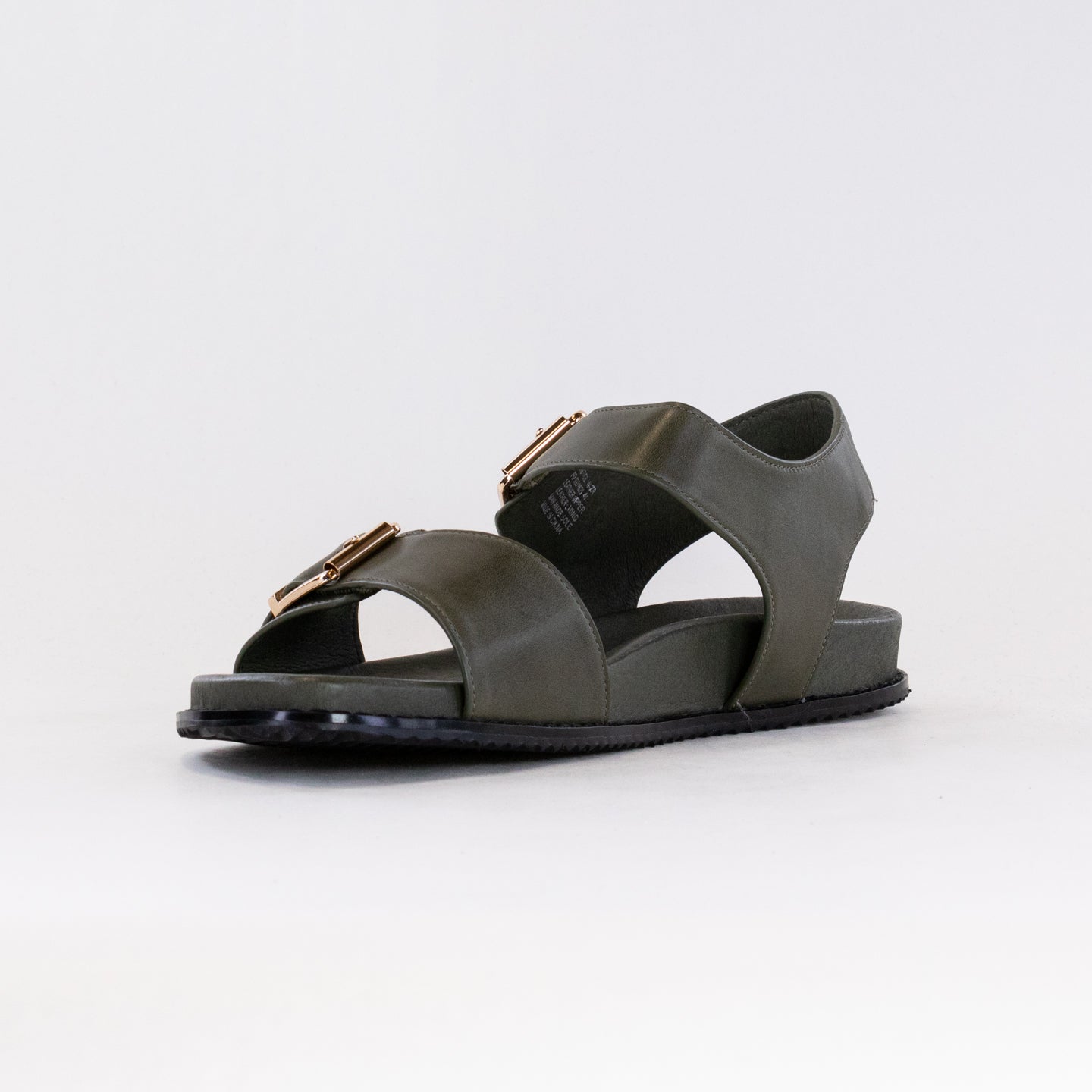 Ziera Women's Olive Casual Leather Sandals - Hastice Style