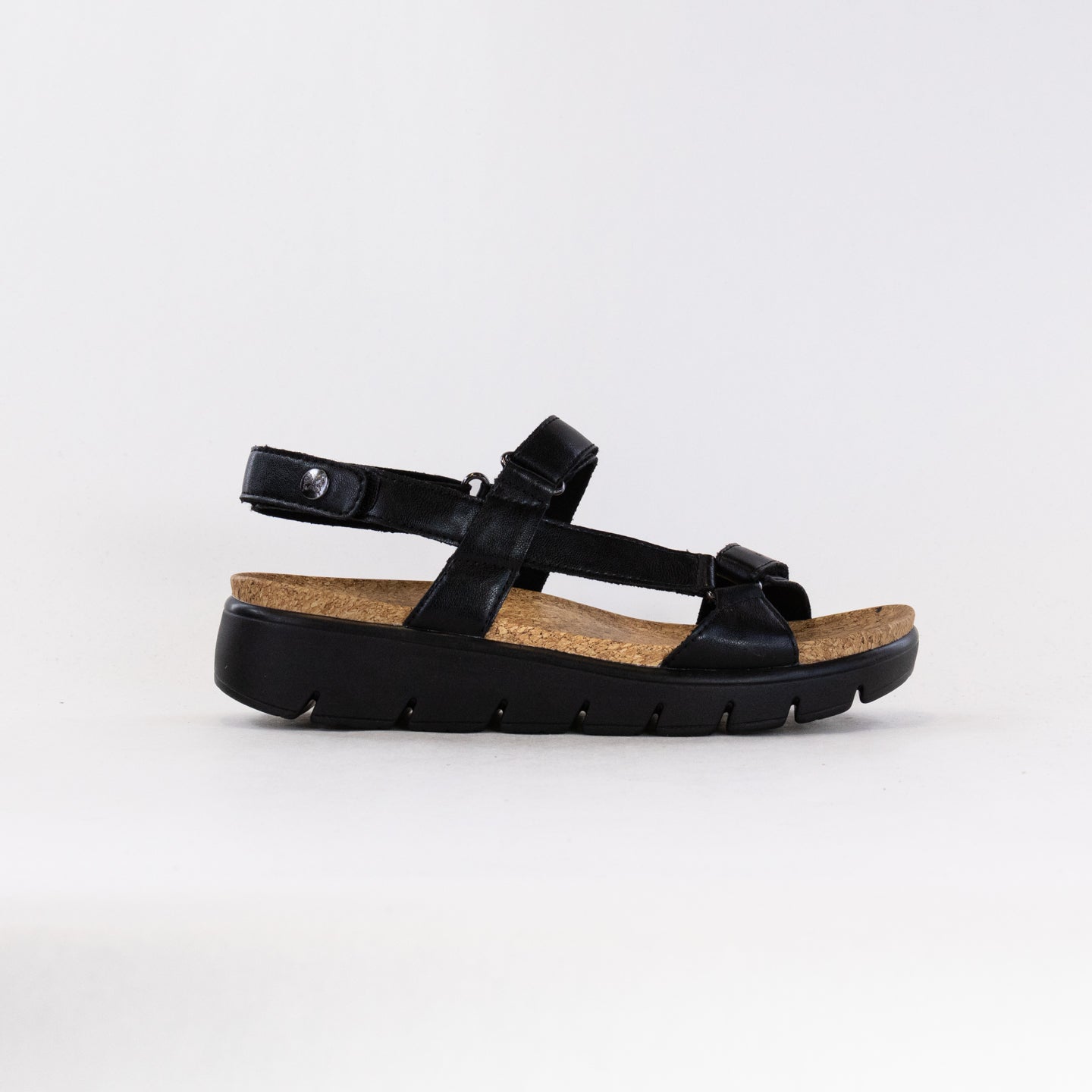 Women's Alegria Henna Vegan Platform Sandals in Classic Black