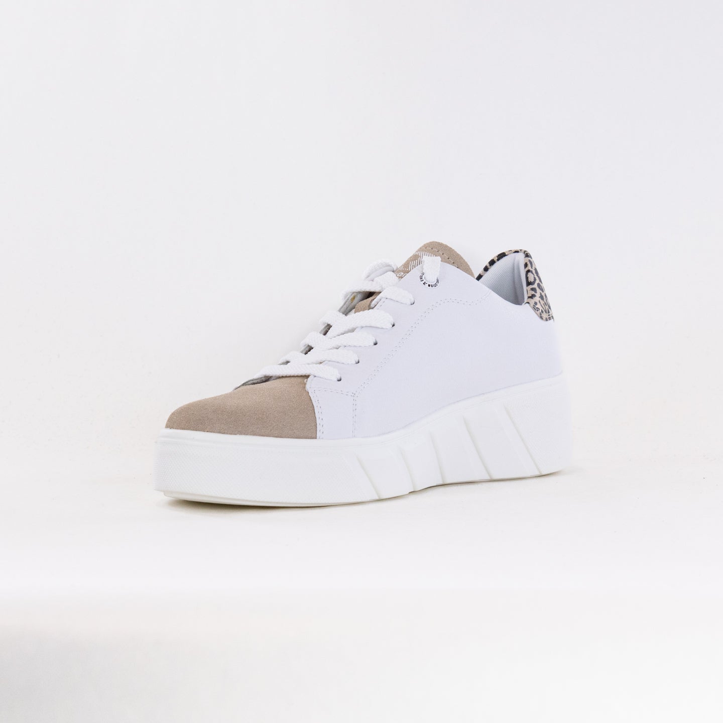 Stylish Rieker Women's White W0501-81 Champagne - Colored Sneakers